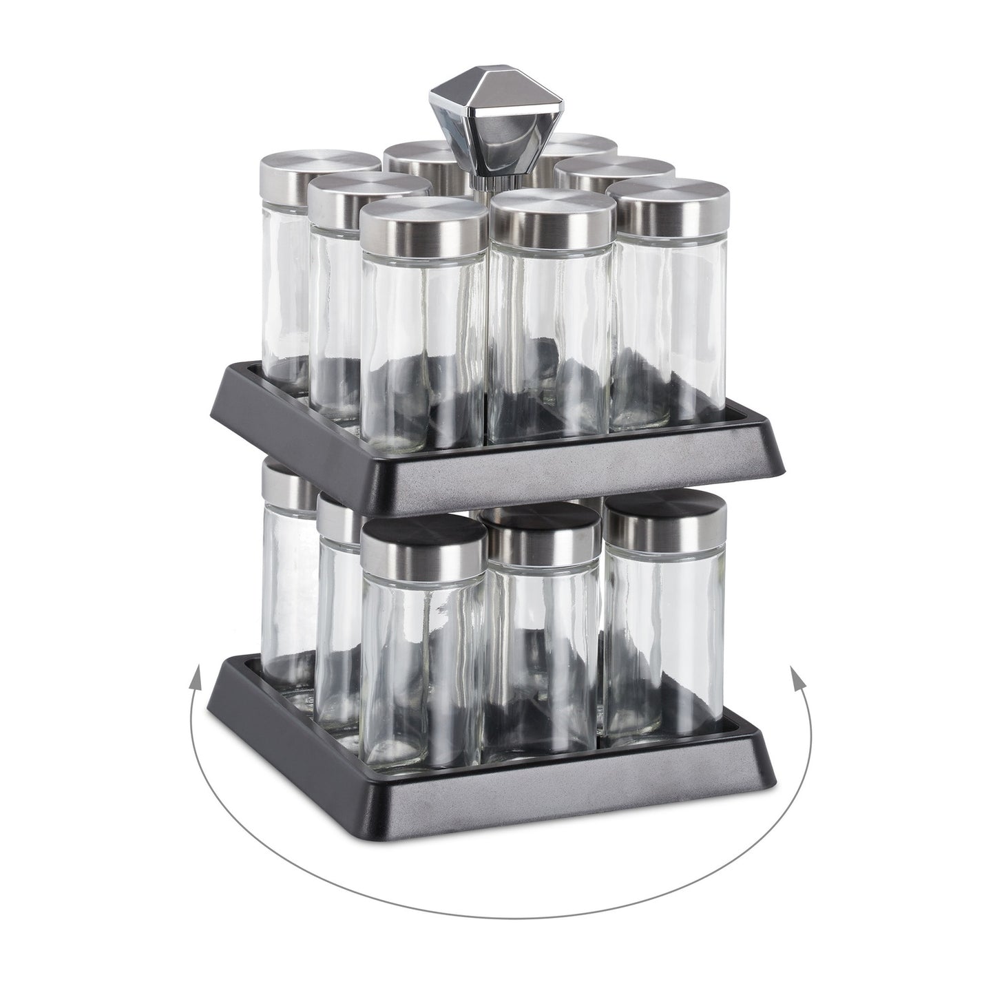 Rotating Spice Rack 16 Spice Jars