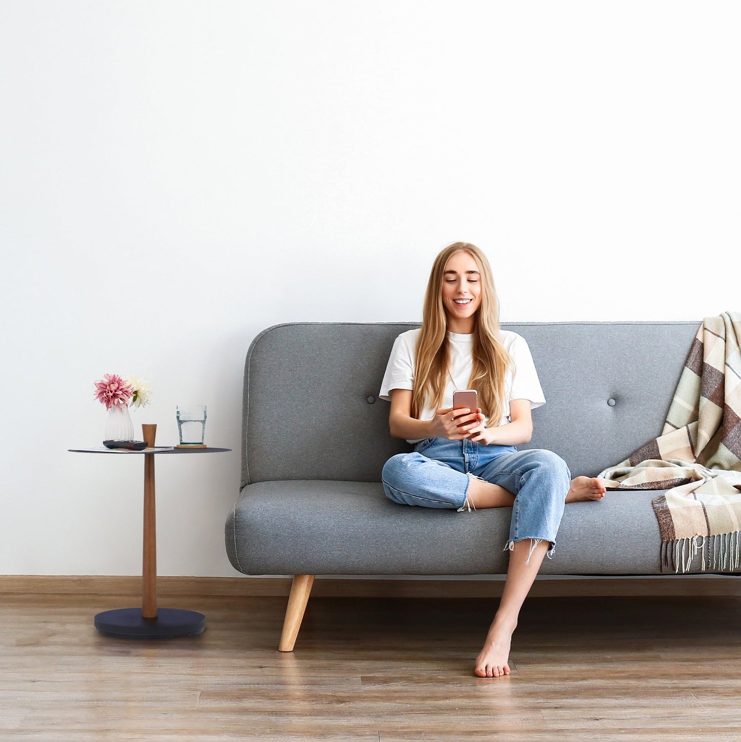 Round Coffee Table in Industrial Design