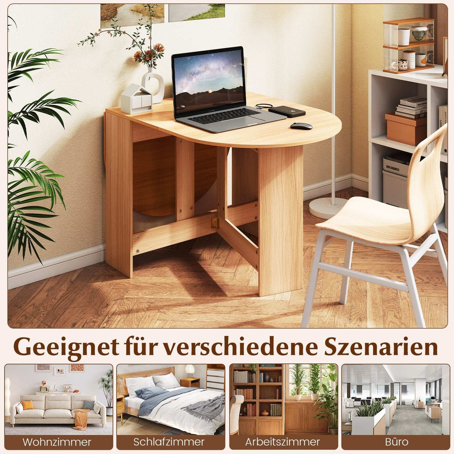 Round Folding Balcony Table – Space-Saving, Versatile Design