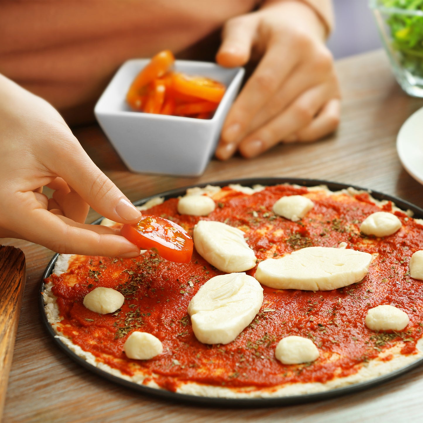 Round Pizza Tray Set Of 4