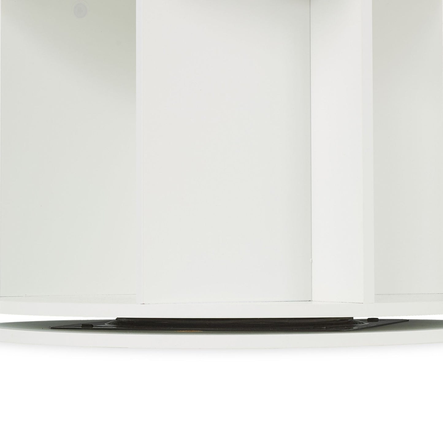 Round rotatable bookshelf