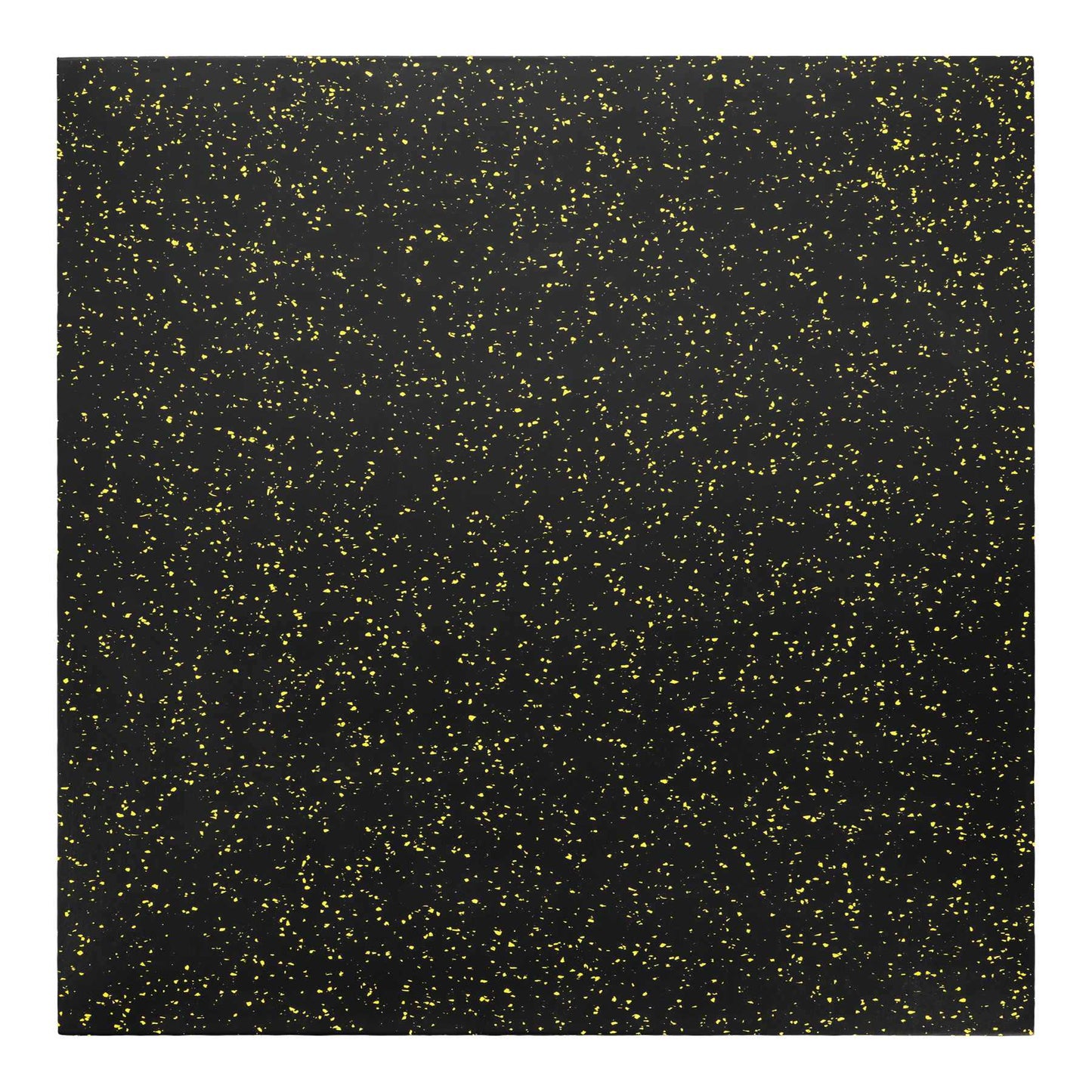 Rubber Gym Flooring, 35mm Black/Yellow, 1x1m, Shock Absorbent