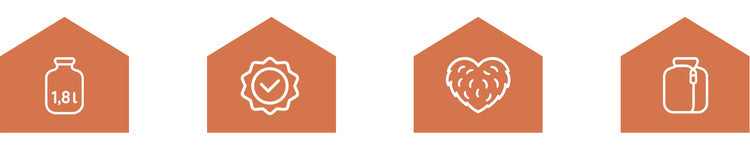 Rubber Hot Water Bottle with Plush Cover, 1.8L