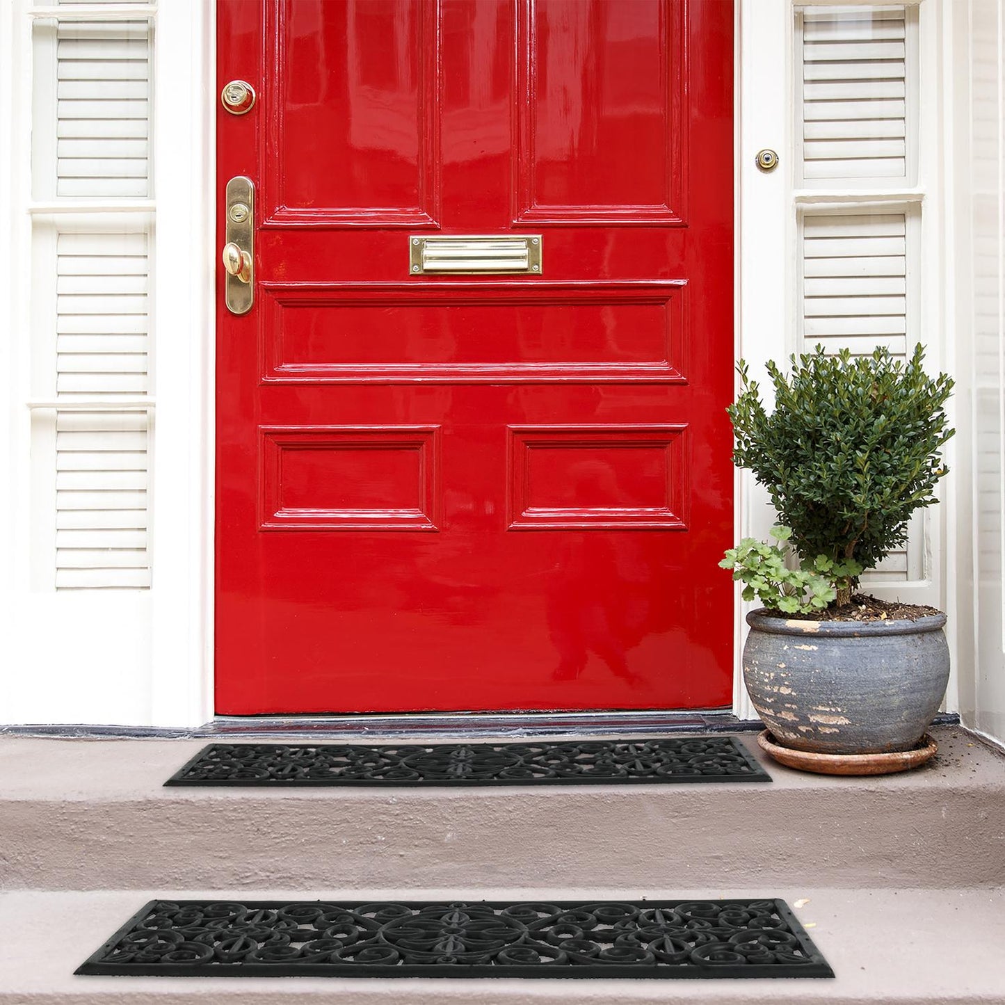 Rubber step mat
