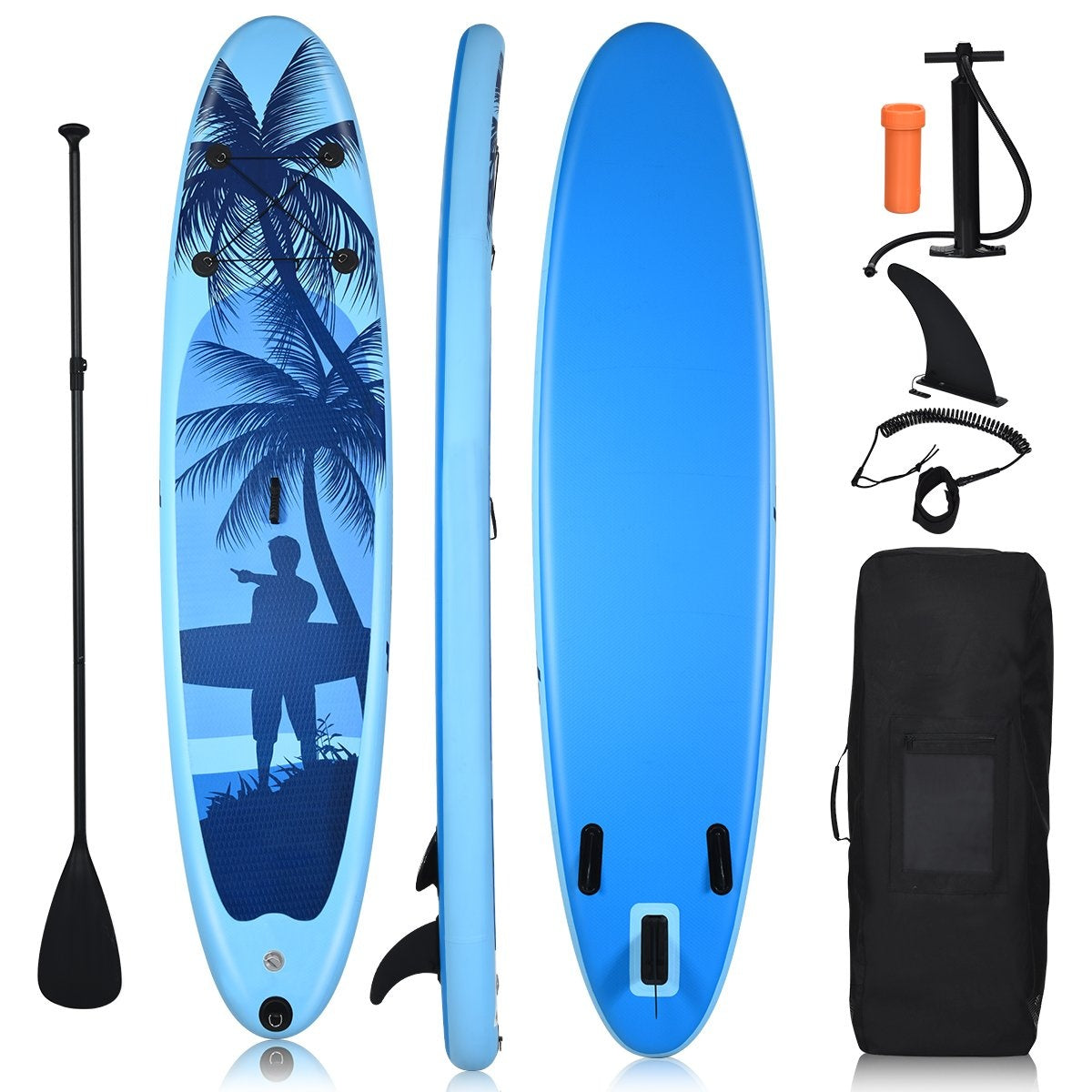 SUP Board Inflatable Stand up Board Paddle Board Blue-M
