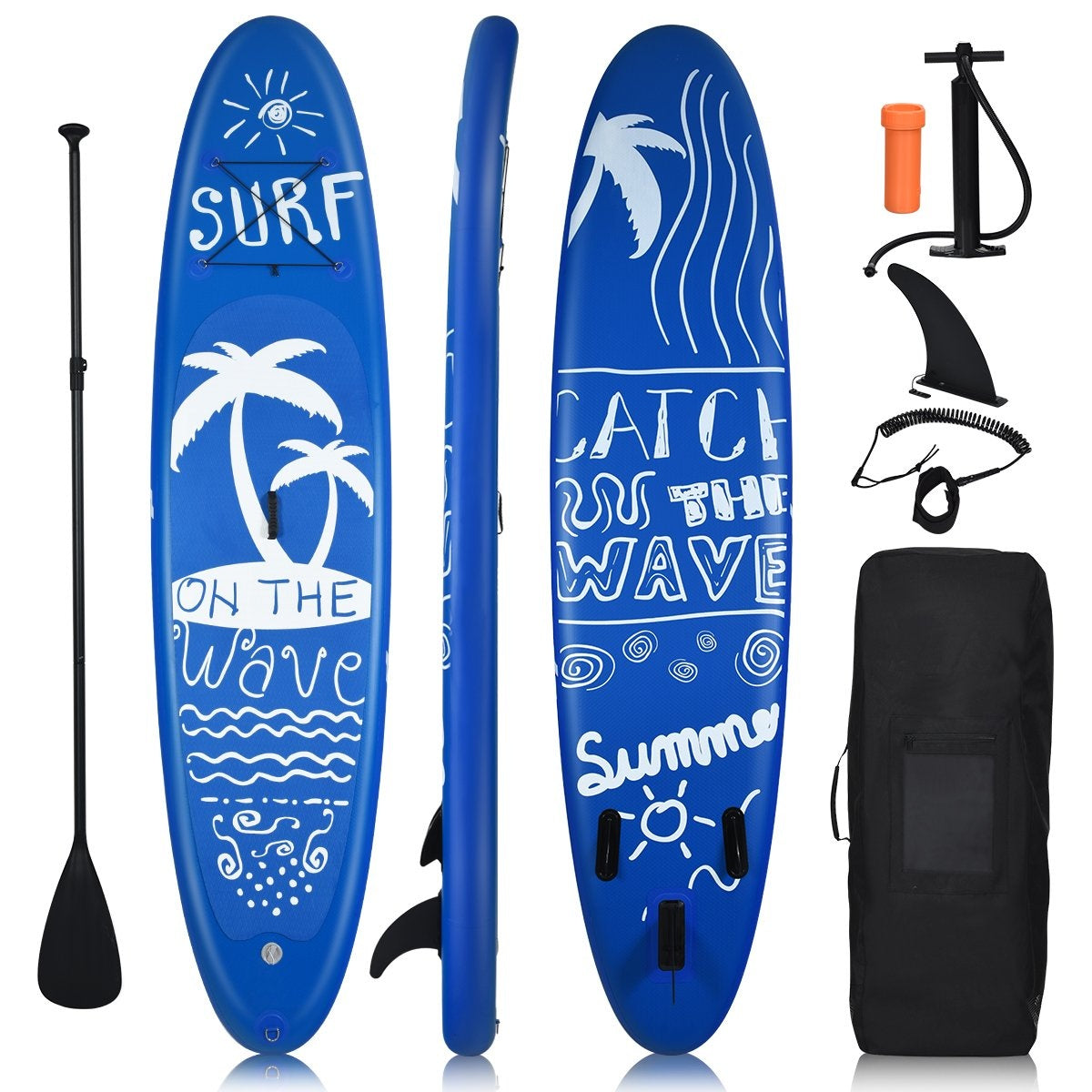 SUP Board Inflatable Stand up Board Paddle Board Navy-L