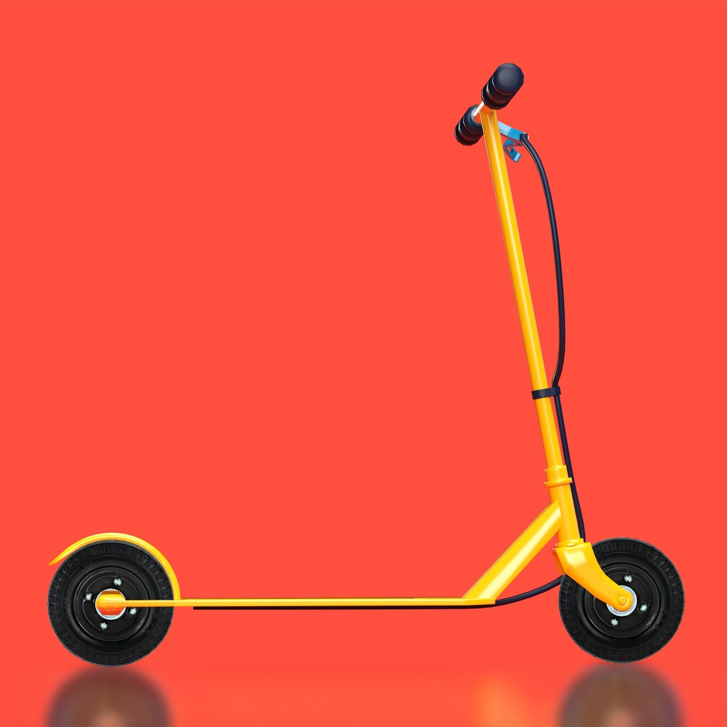 Scooter wheel set with 2 wheels