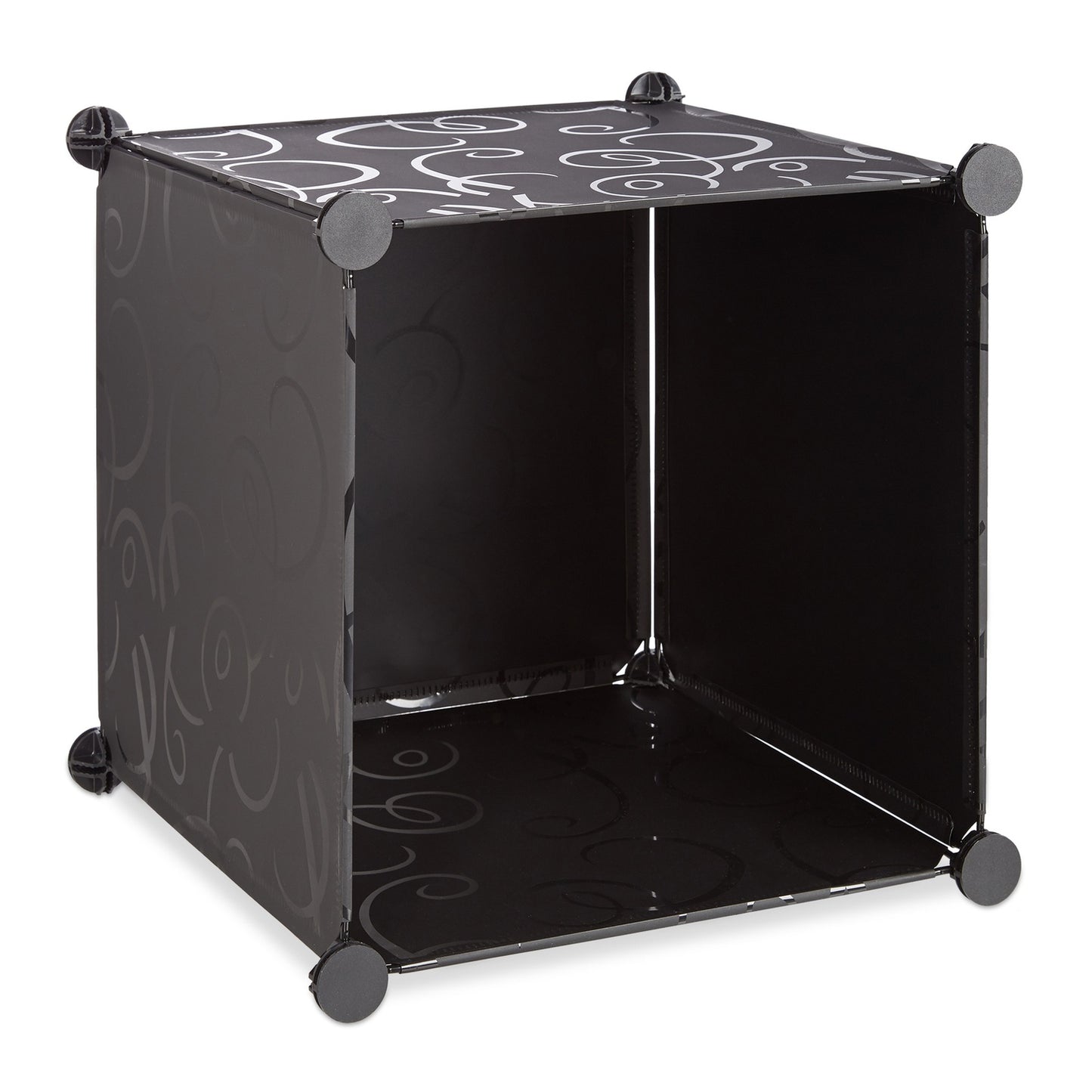 Screwless plastic shelf with 16 compartments