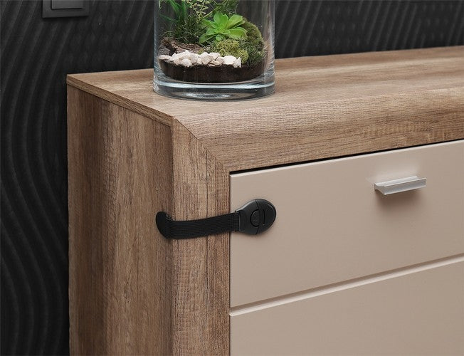 Security - lock for cabinets 10 pcs. black