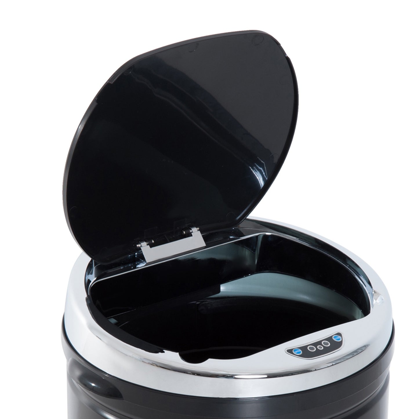 Electric sensor waste bin 42L – Matt black steel
