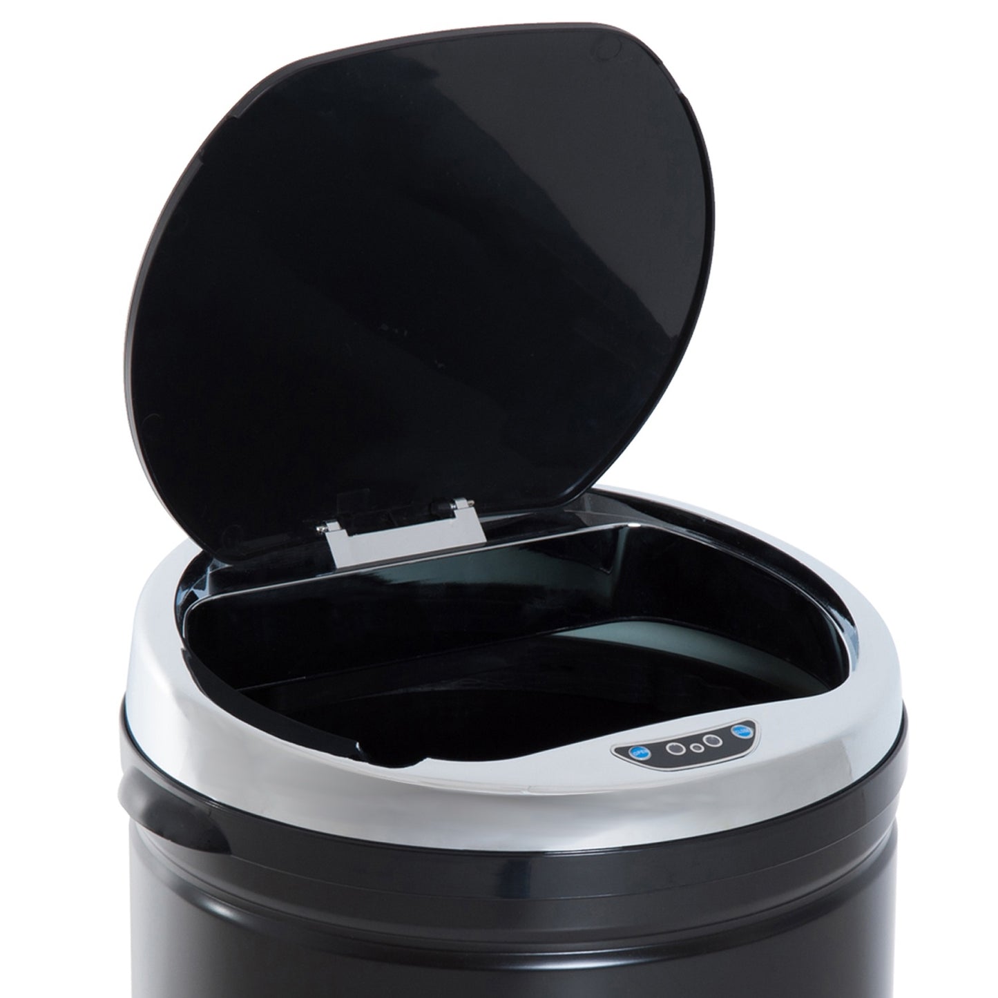Automatic sensor waste bin, 50L, black stainless steel
