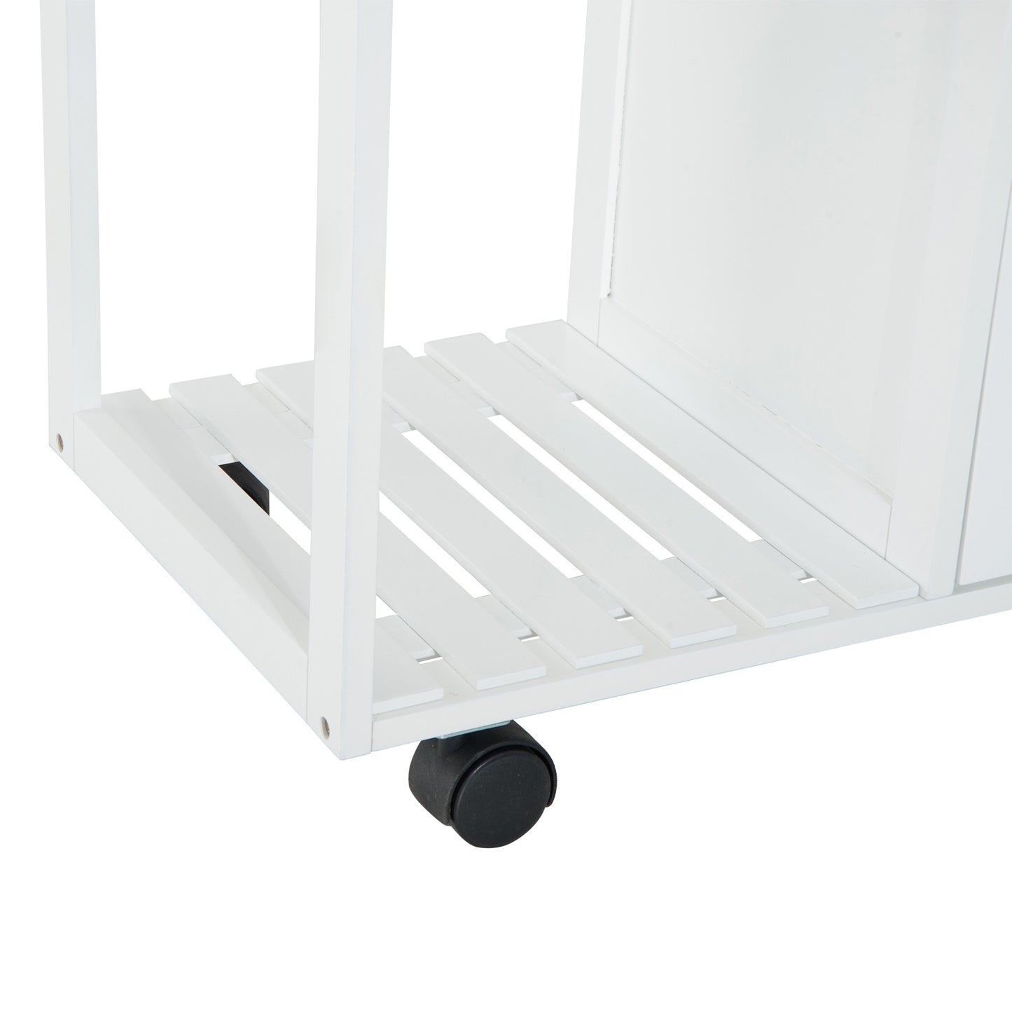 White wooden kitchen trolley - Practical and stylish design