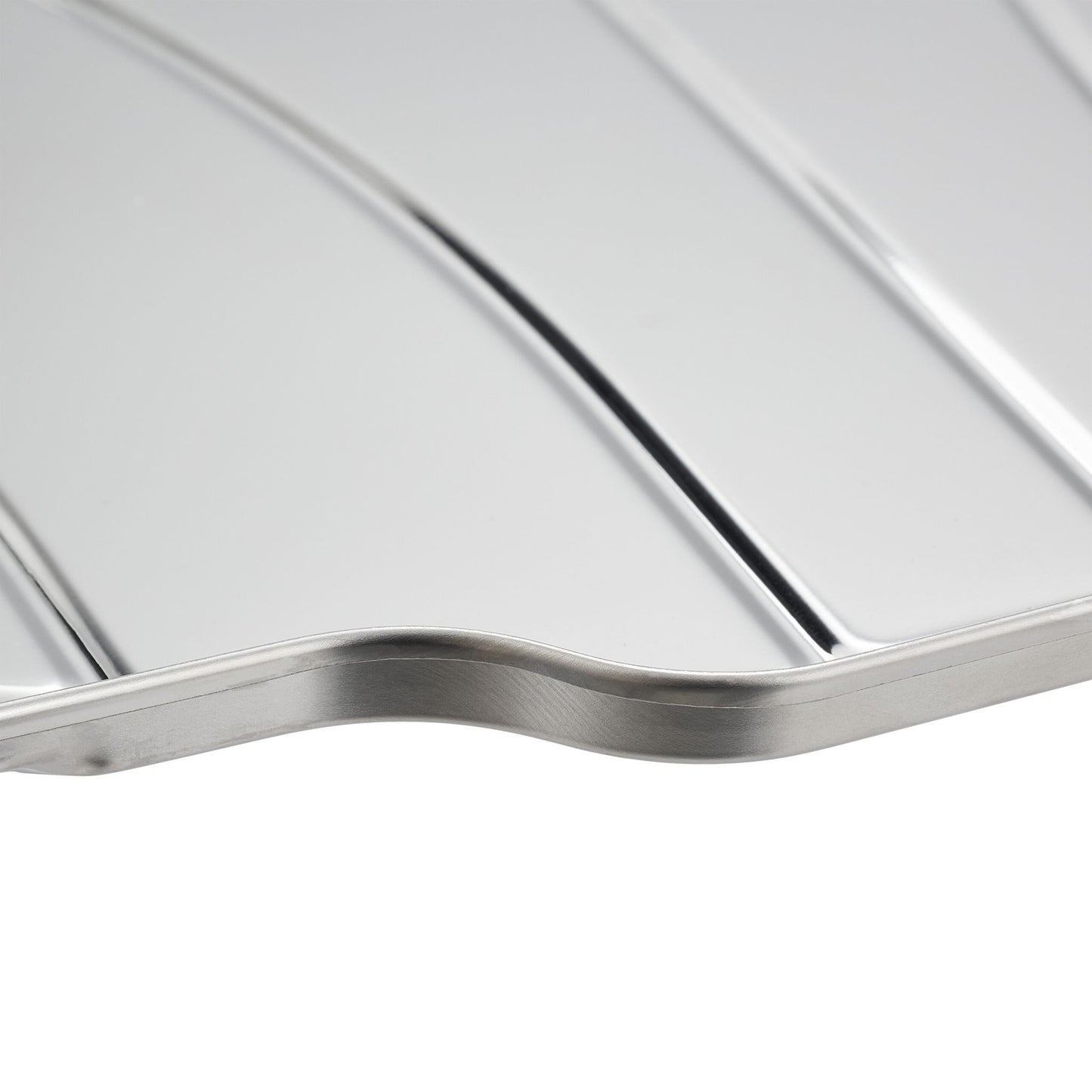 Serving plates in stainless steel - 3 pcs