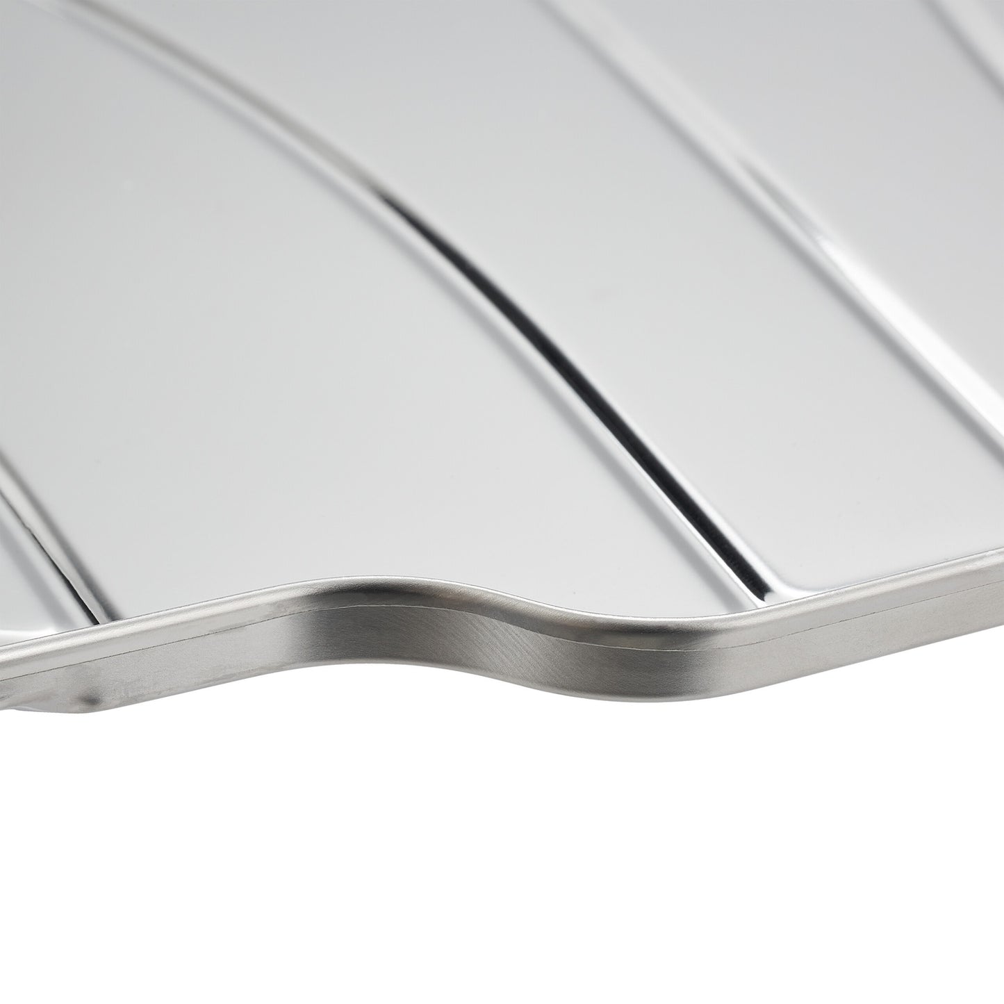Serving plates in stainless steel - 3 pcs