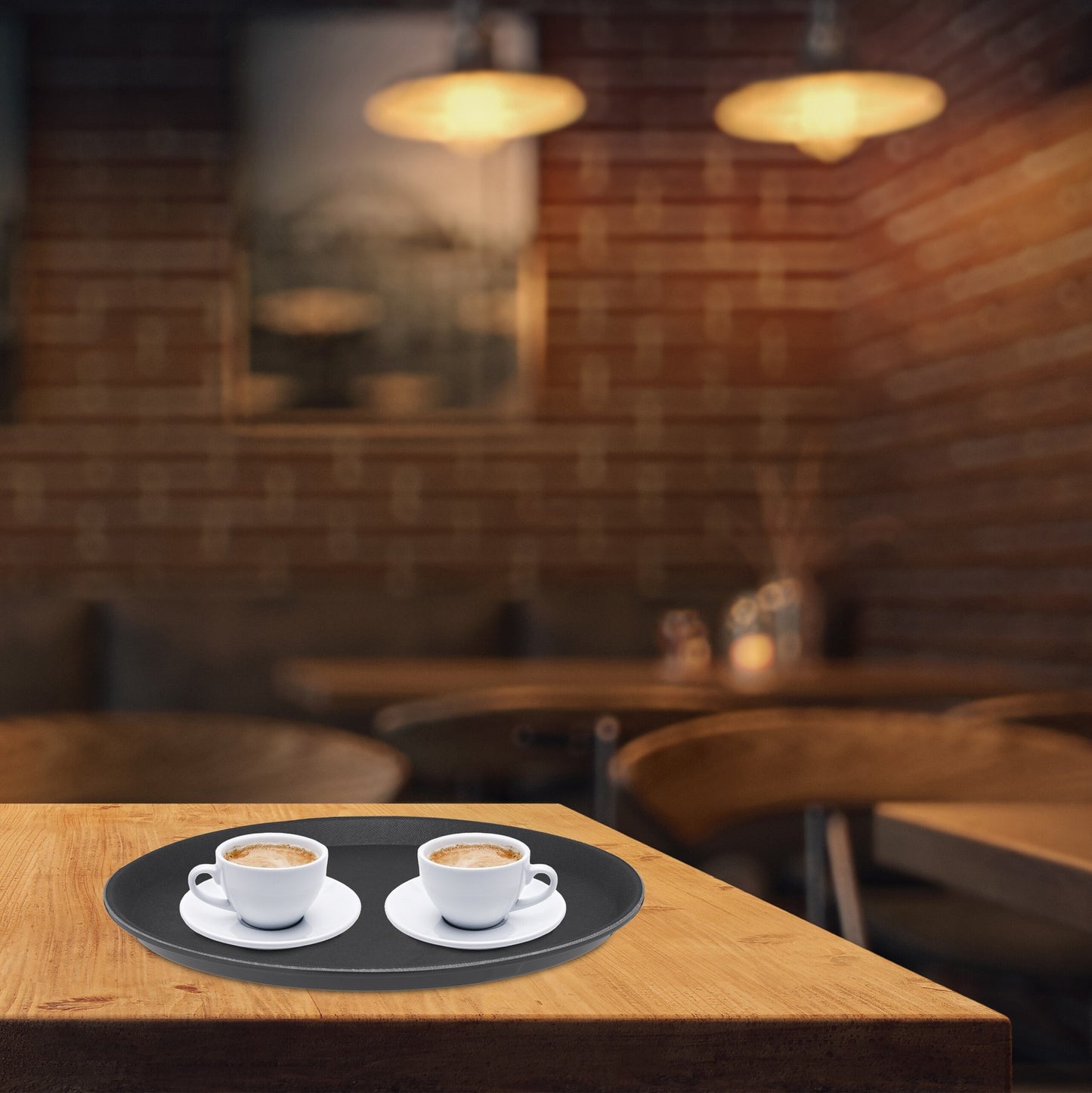 Serving tray 2-pack in black