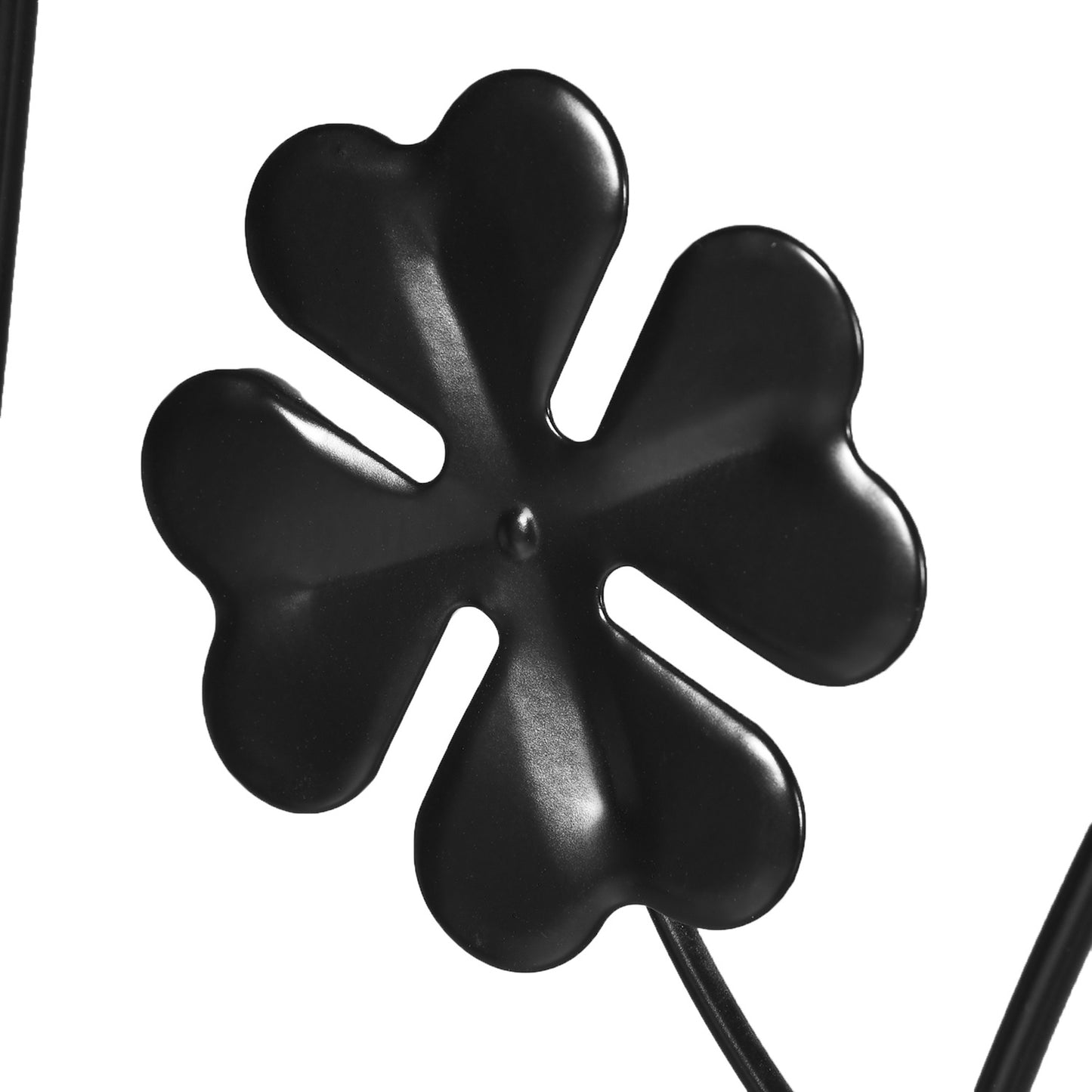 Metal trellis set for climbing plants - Black, 38x98 cm