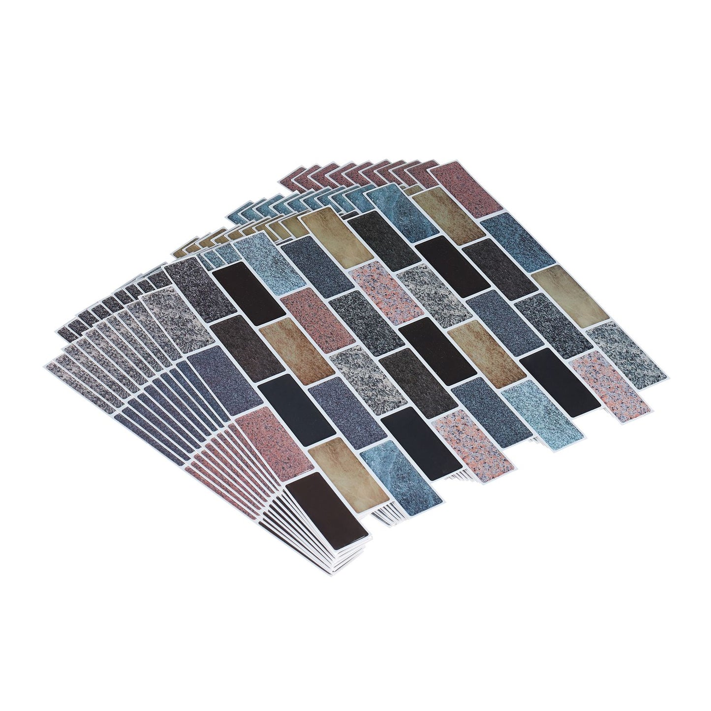 Set of 10 Tile Stone Wall Stickers