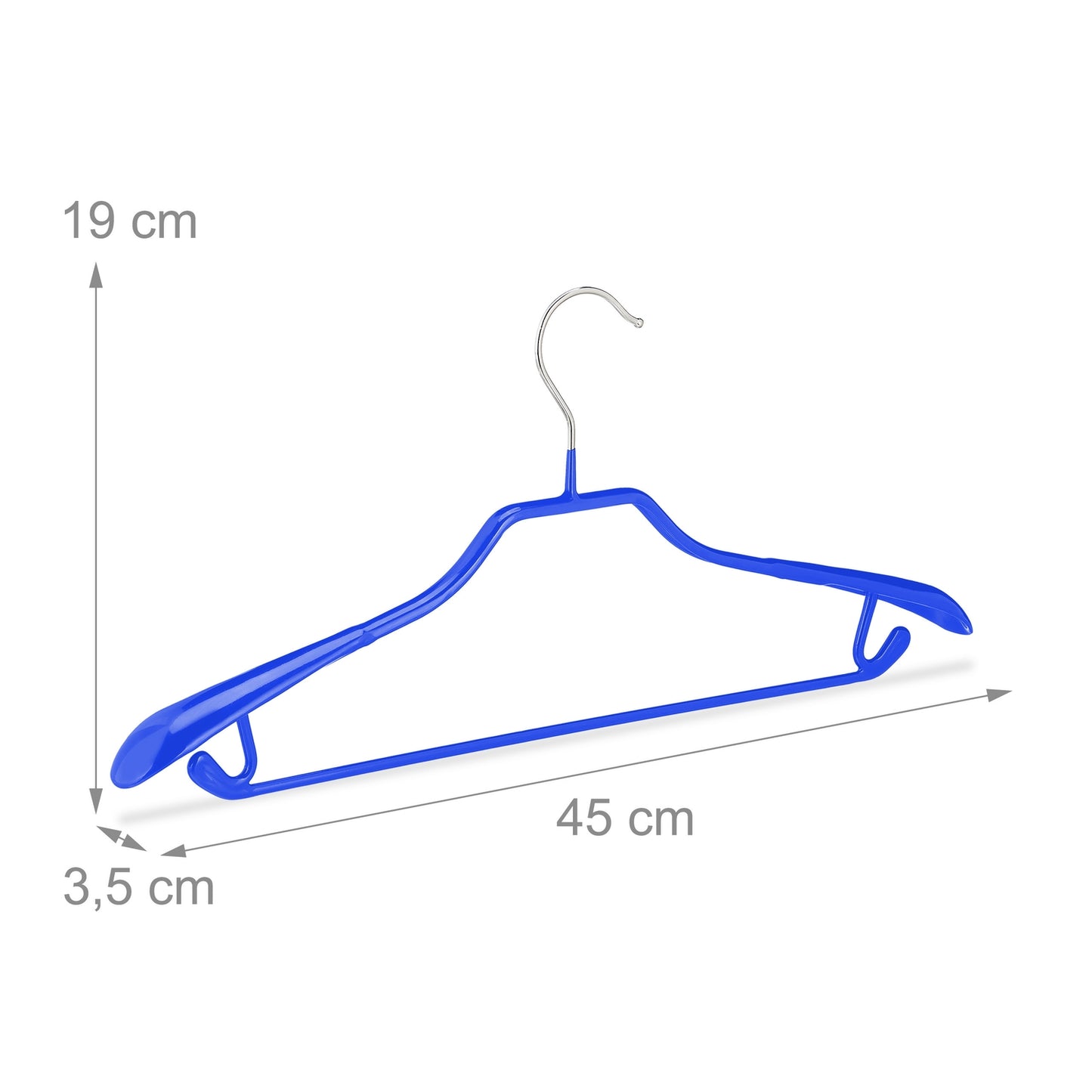 Set of 10 suit hangers