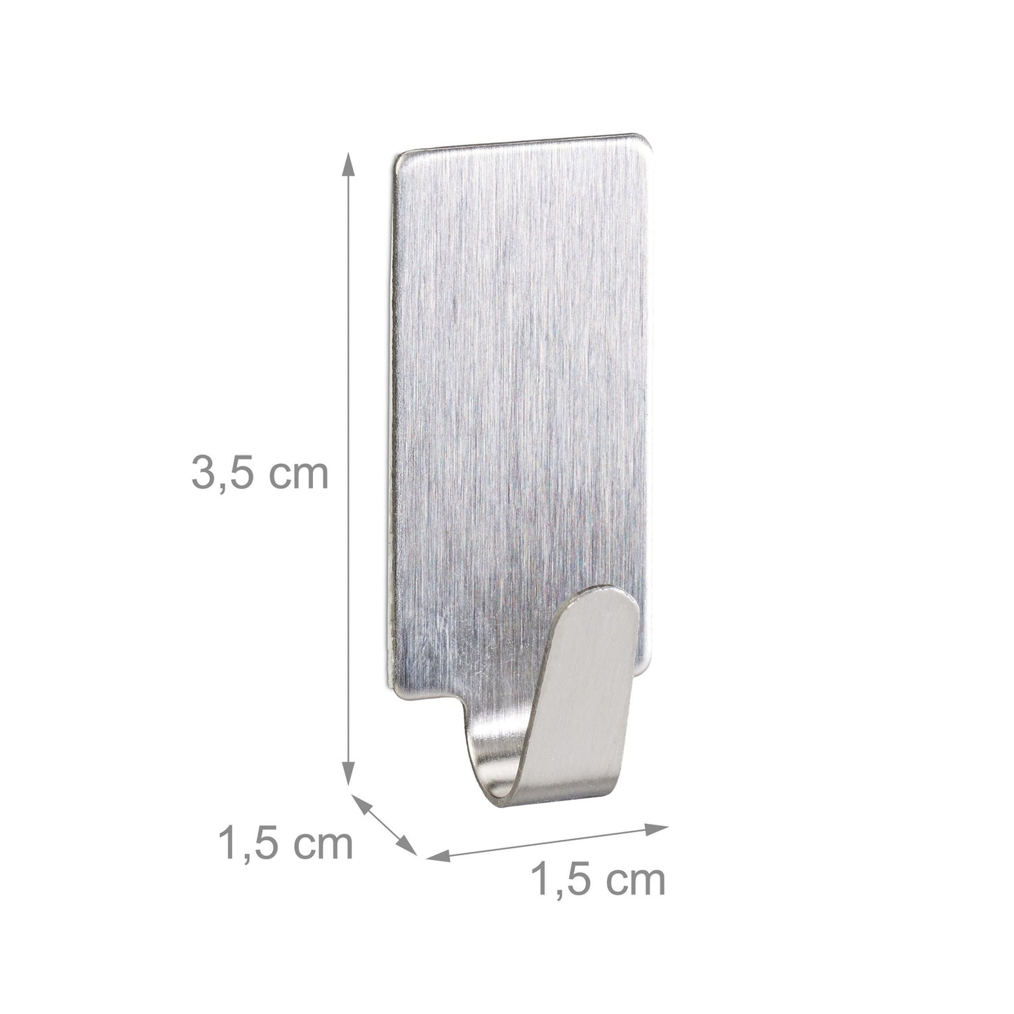 Set of 24 Rectangular Adhesive Hooks