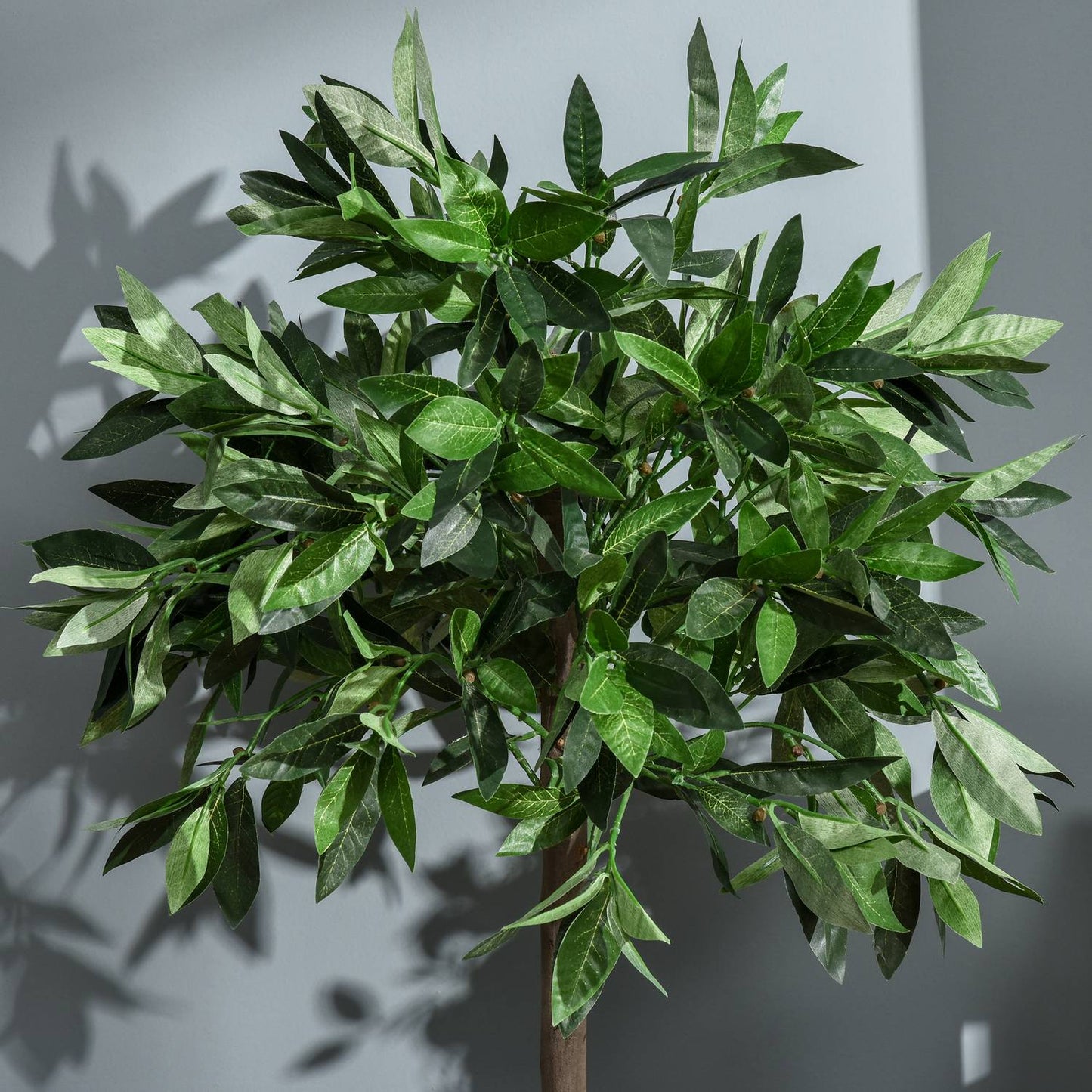 Artificial laurel tree set, 90cm, cement pot indoor/outdoor