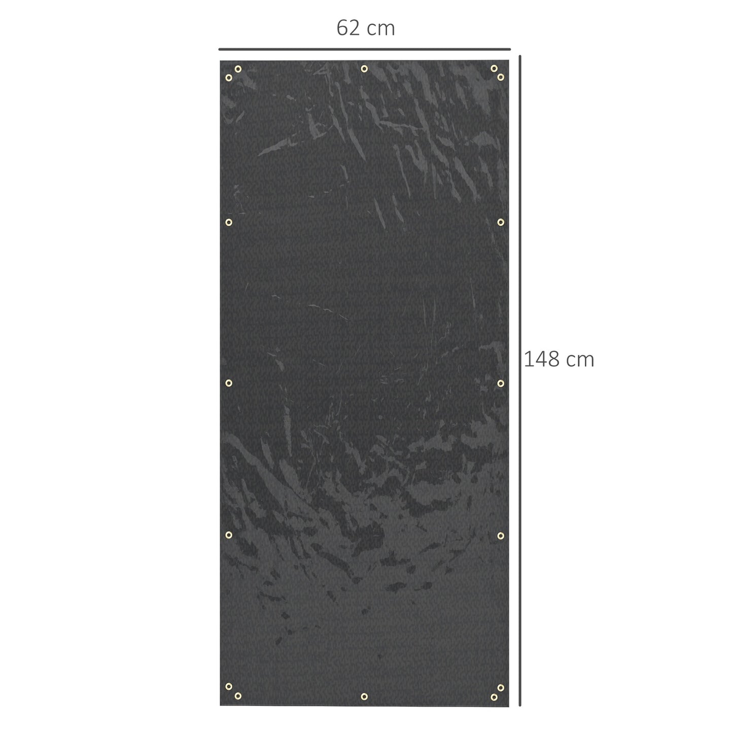 Waterproof wood shelves, set of 2, 148 x 62 cm