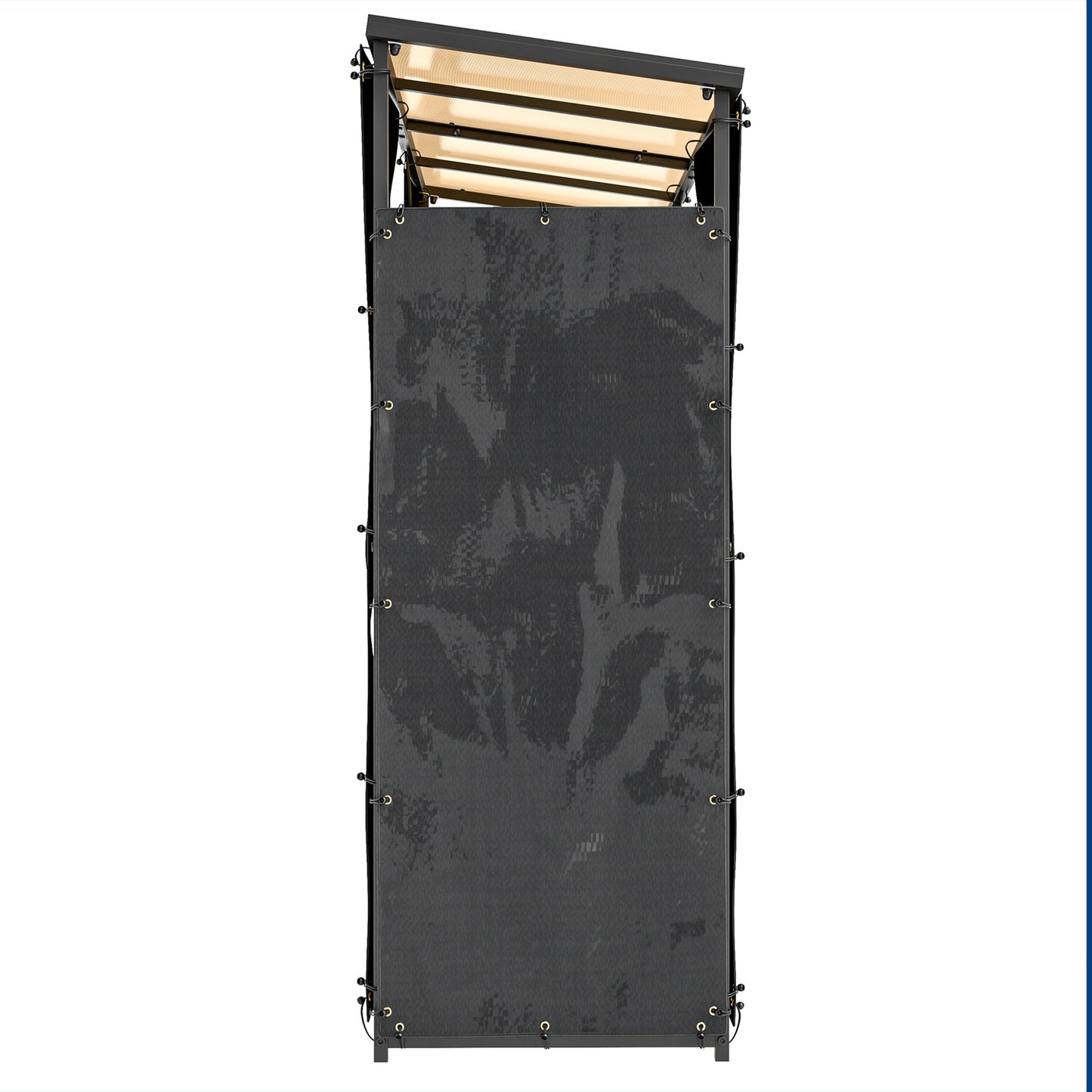 Waterproof wood shelves, set of 2, 148 x 62 cm