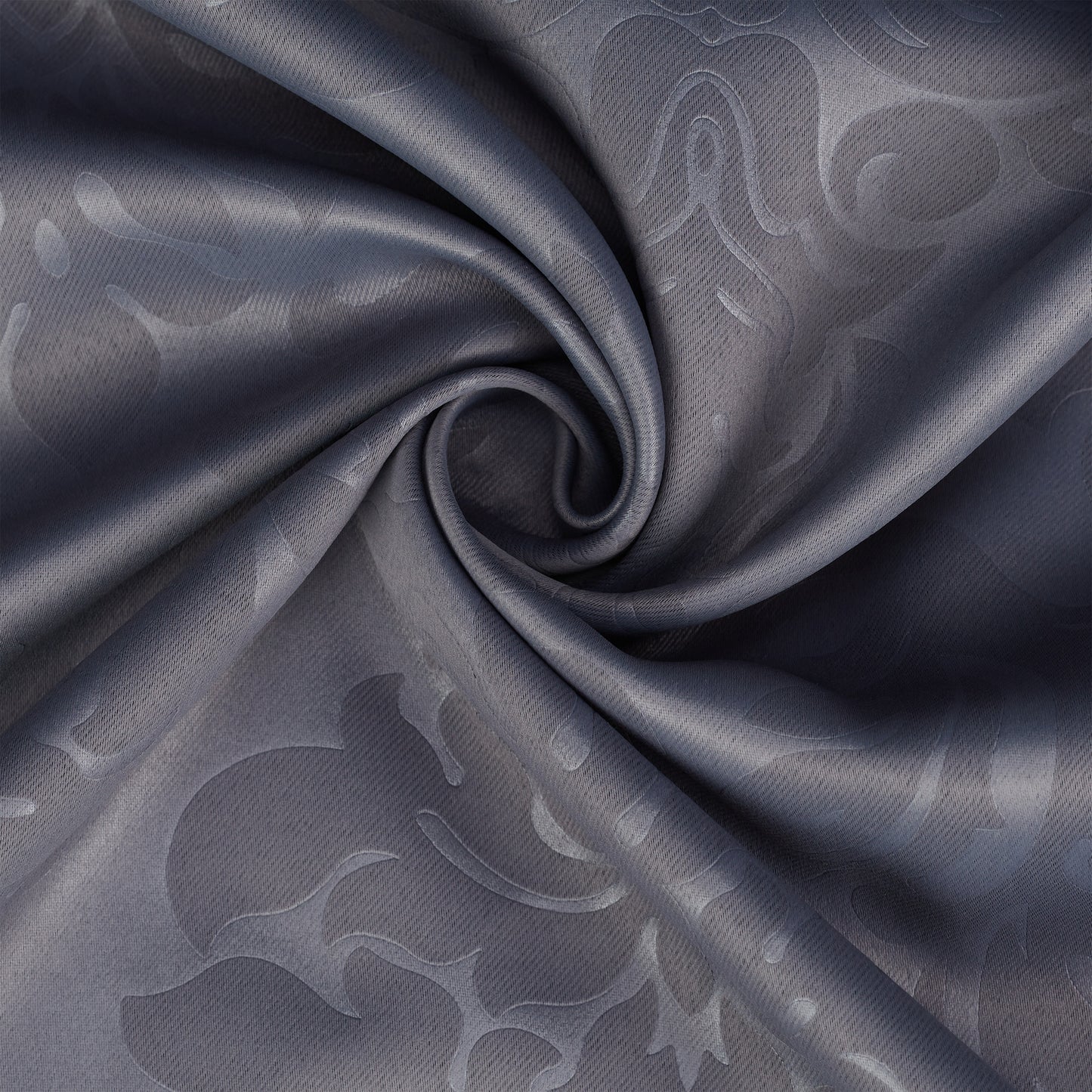Set of 2 Grey Curtains with Pattern