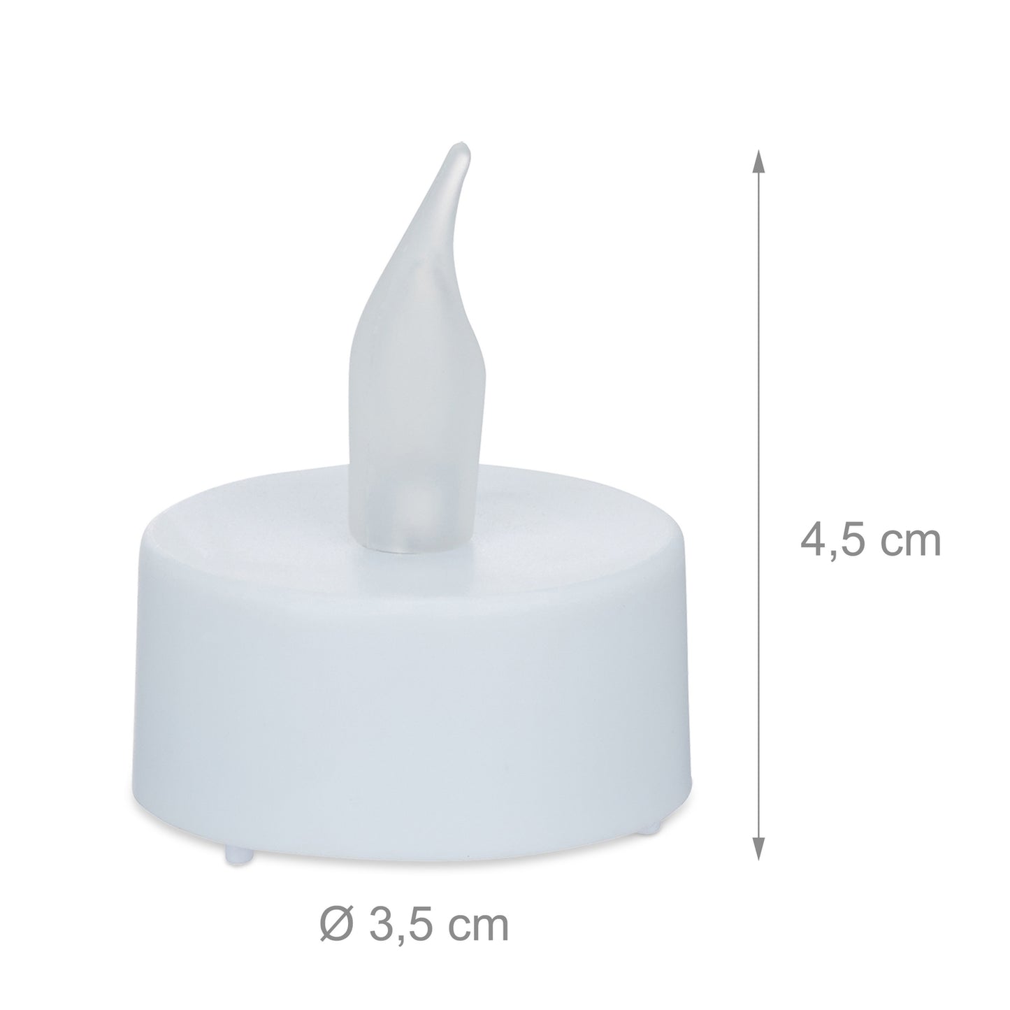 <p>Flickering LED tea lights transform your space with a warm, inviting glow. These electric candles replicate real flames, offering a safe, hassle-free way to enhance your ambience without traditional candle risks.</p>
<ul>
<li>Enjoy peace of mind with