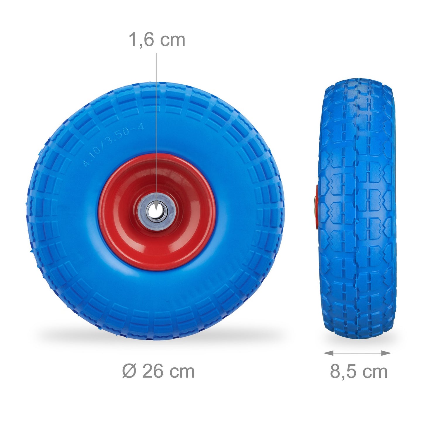 Set of 2 PU wheelbarrow tires