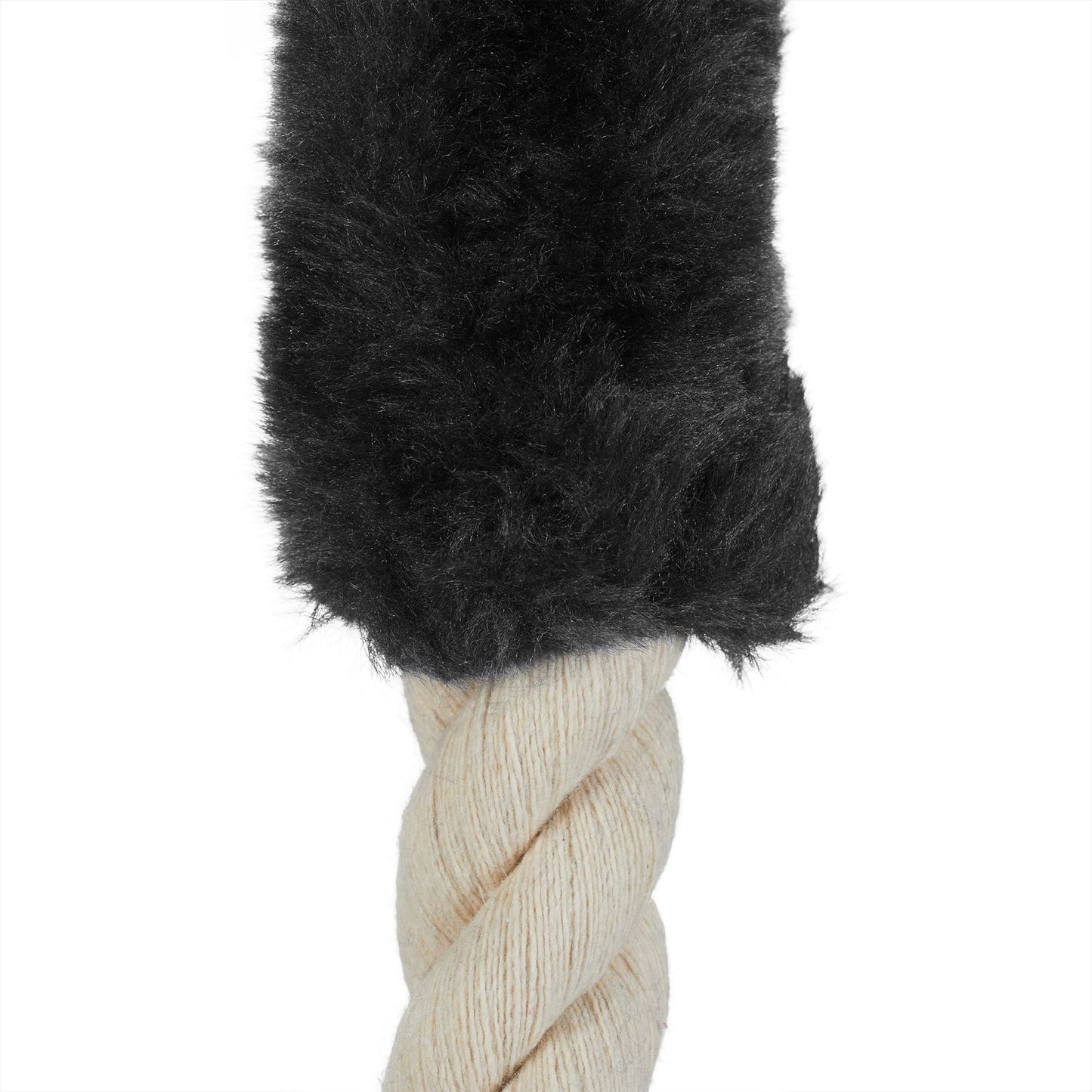 Set of 2 Rope Door Stoppers in Black