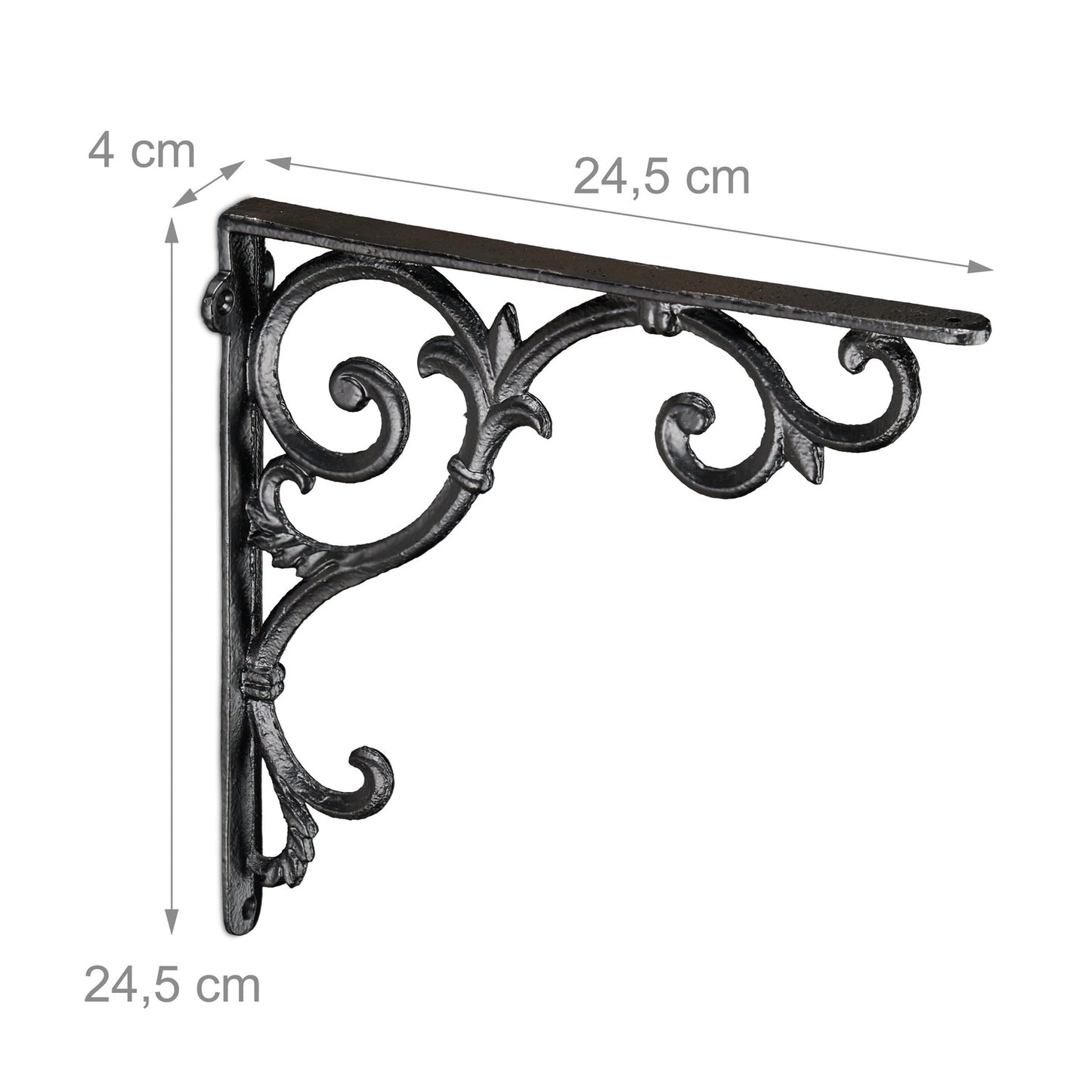 Set of 2 Shelf Brackets in Vintage Look