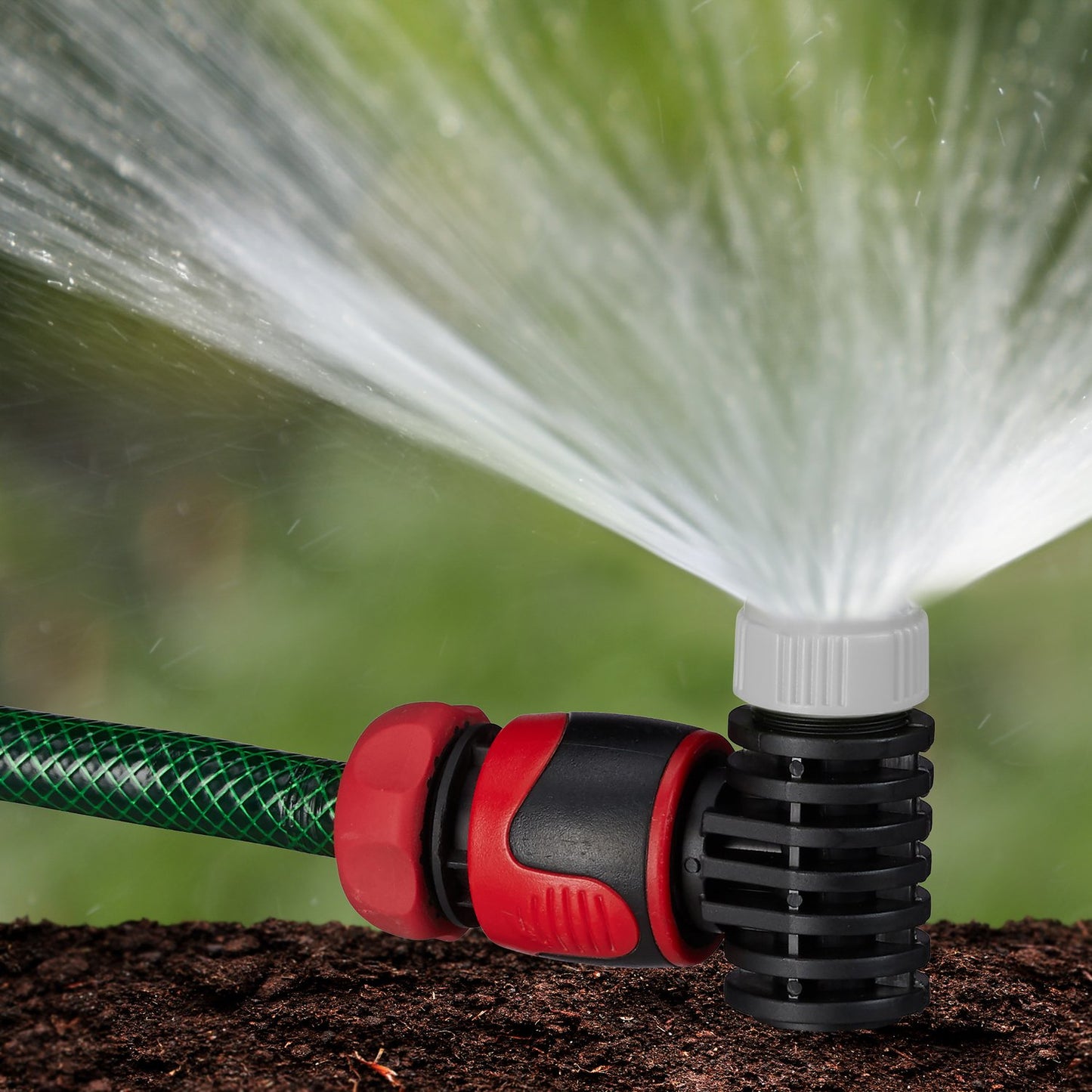 Set of 2 Spike Sprinklers in Black/Grey