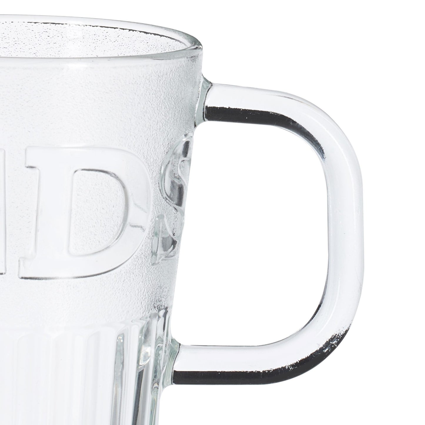 Set of 2 drinking glasses with handles