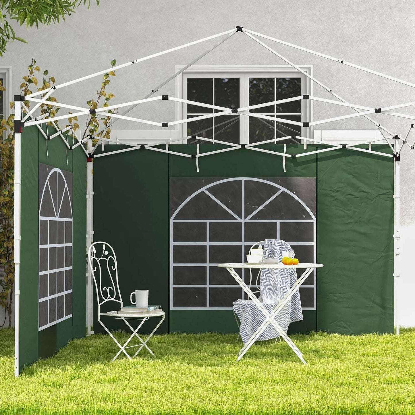 Pavilion side panels 3x3/3x6m, Waterproof, Green