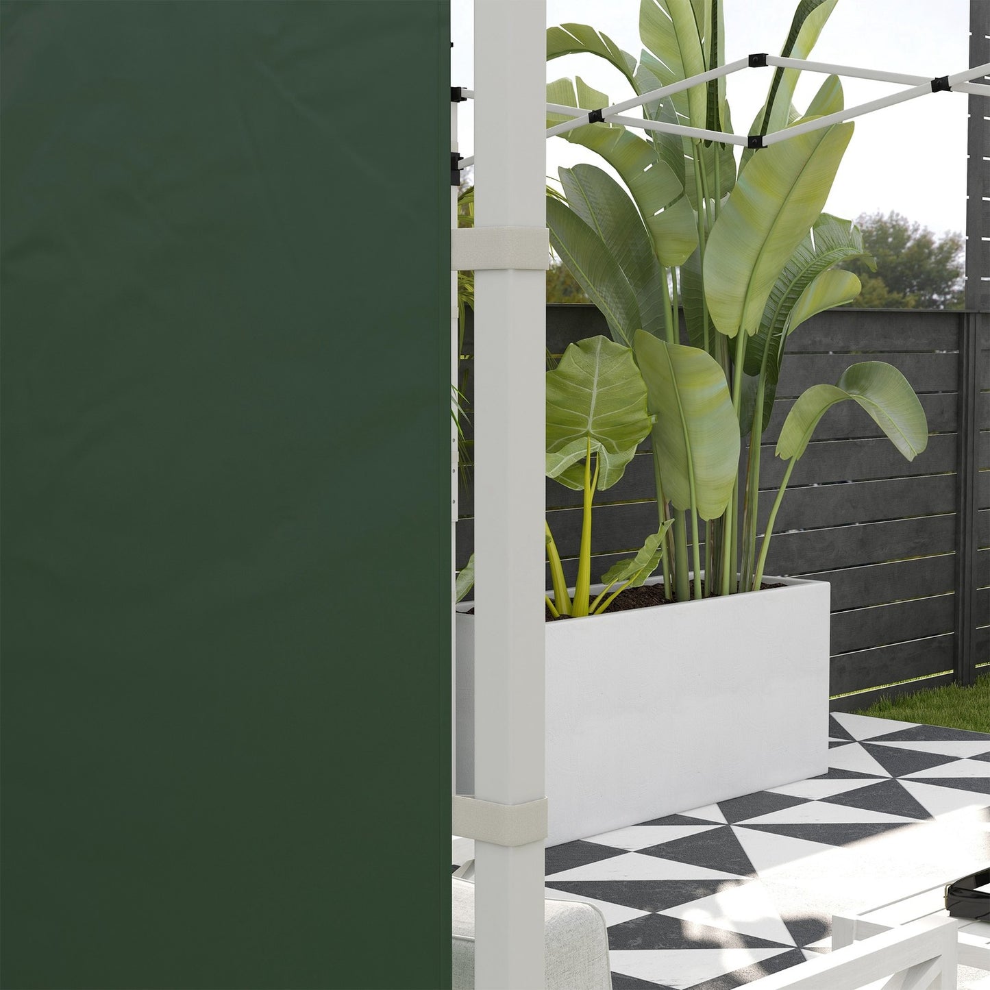 Pavilion side panels 3x3/3x6m, Waterproof, Green