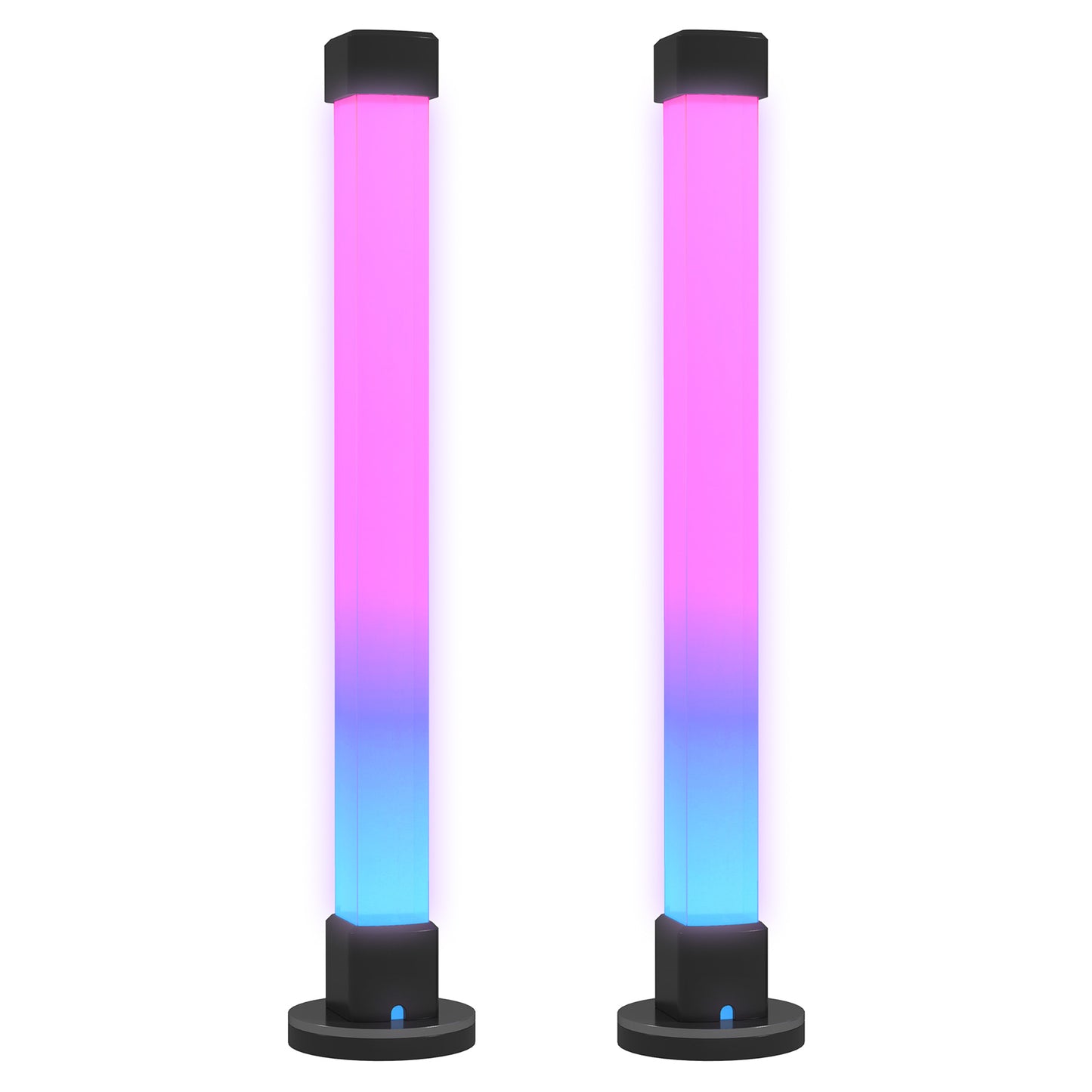 Smart table lamps, set of 2 - remote control, color modes, timer