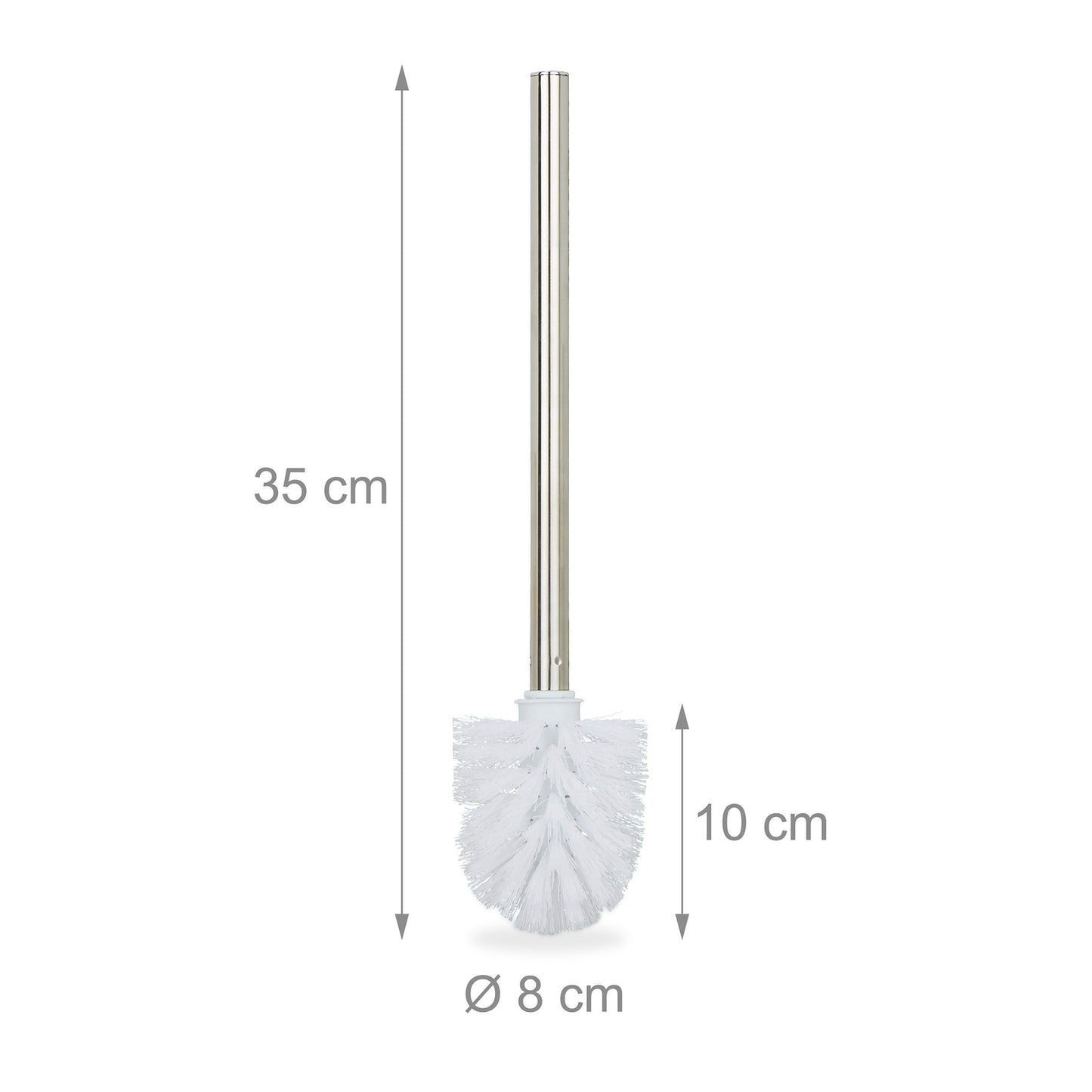 Set of 2 toilet brushes white