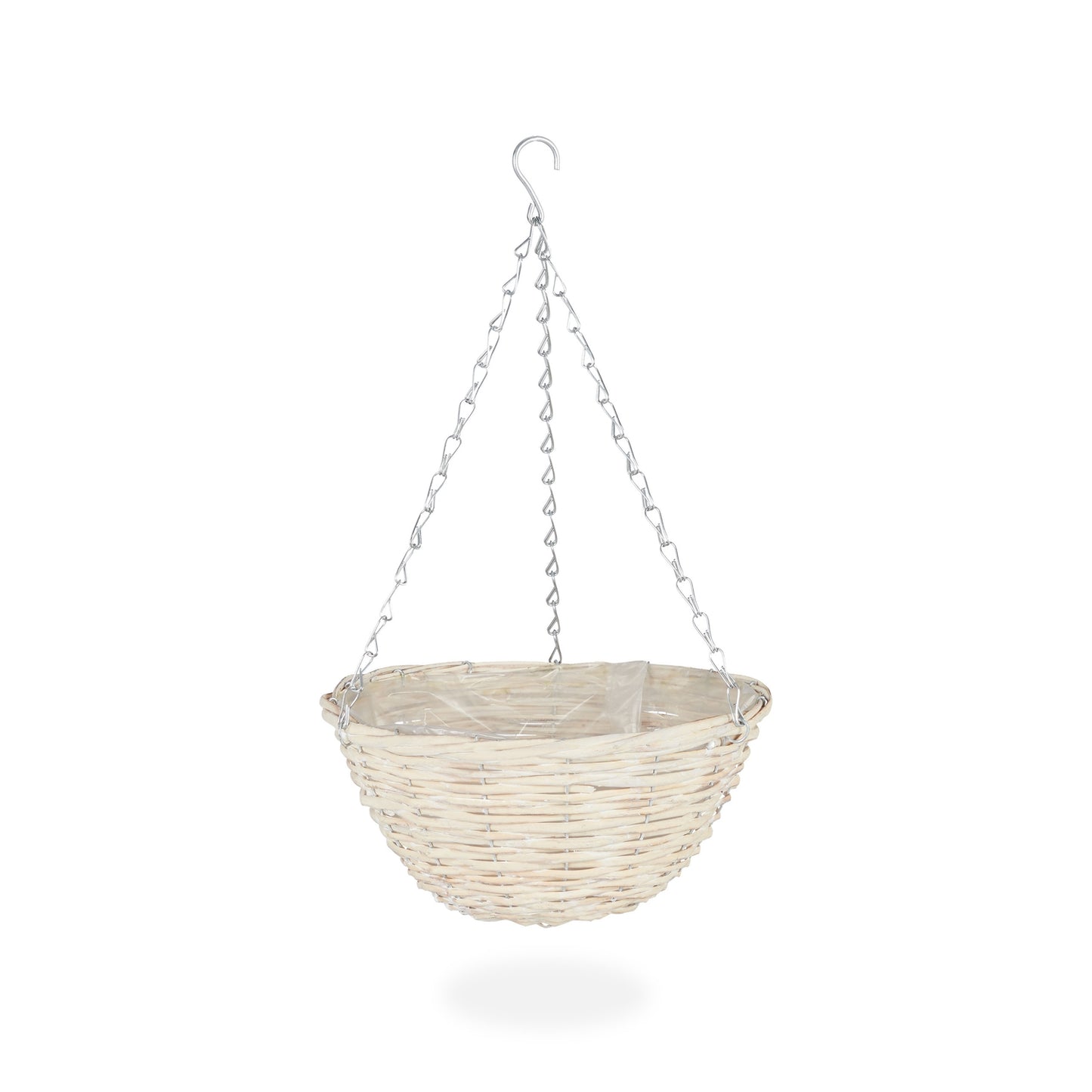 Set of 3 Small Rattan Hanging Baskets