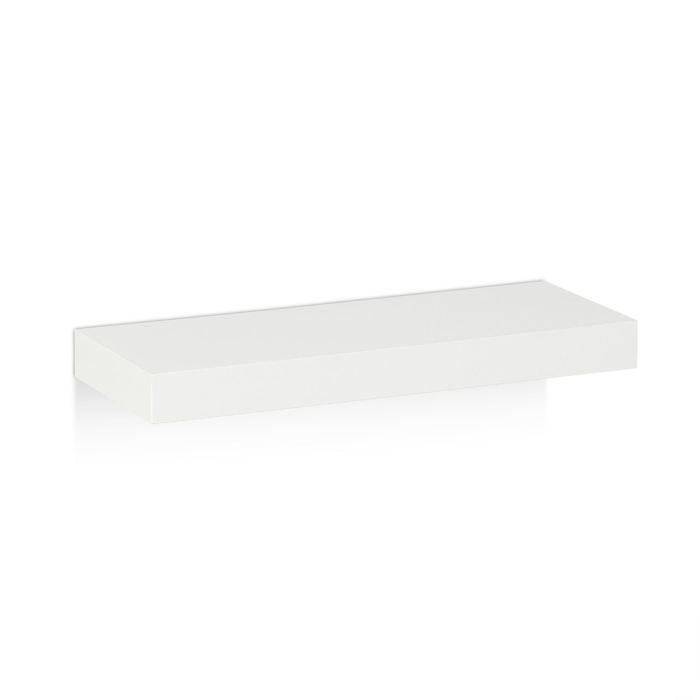 Set of 3 White Floating Wall Shelves