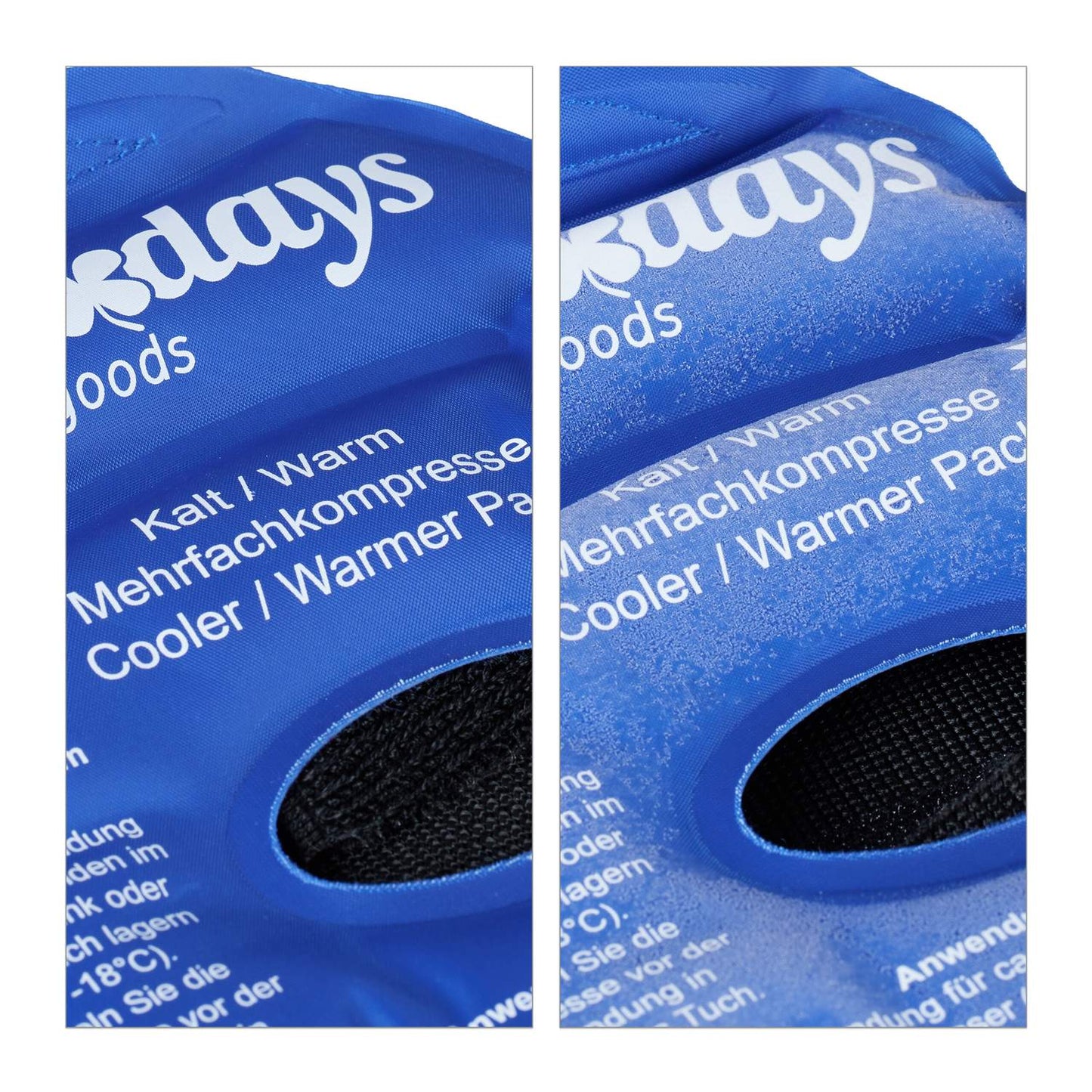 Set of 4 Strap-On Gel Knee Pads in Blue