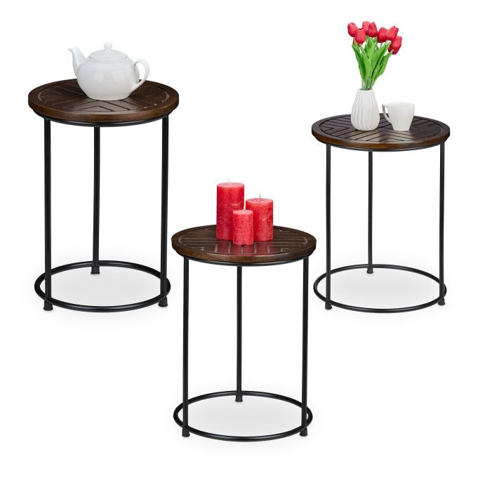 Set table 3 parts in mango wood