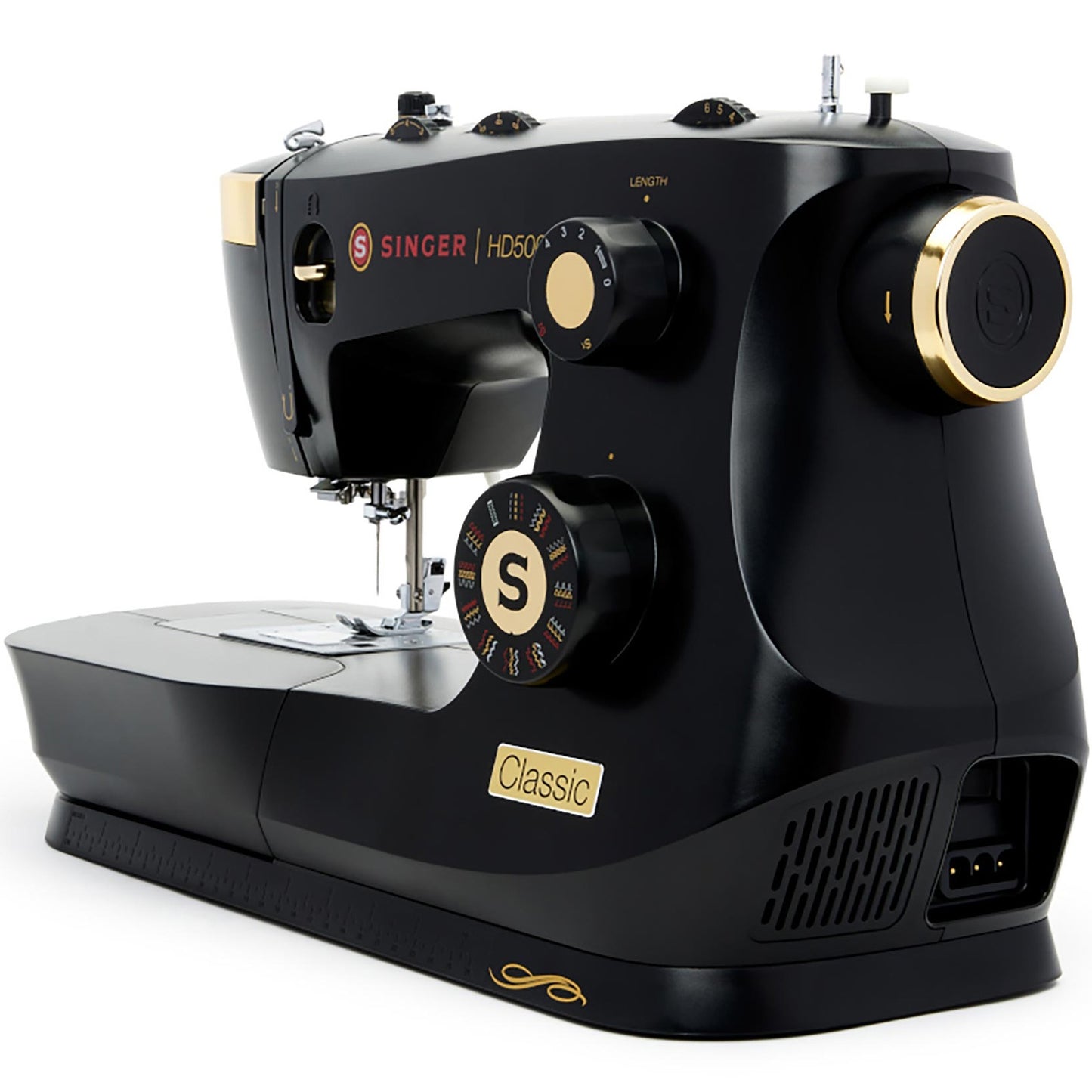 Sewing Machine, Heavy-Duty, 32 Stitches, Black