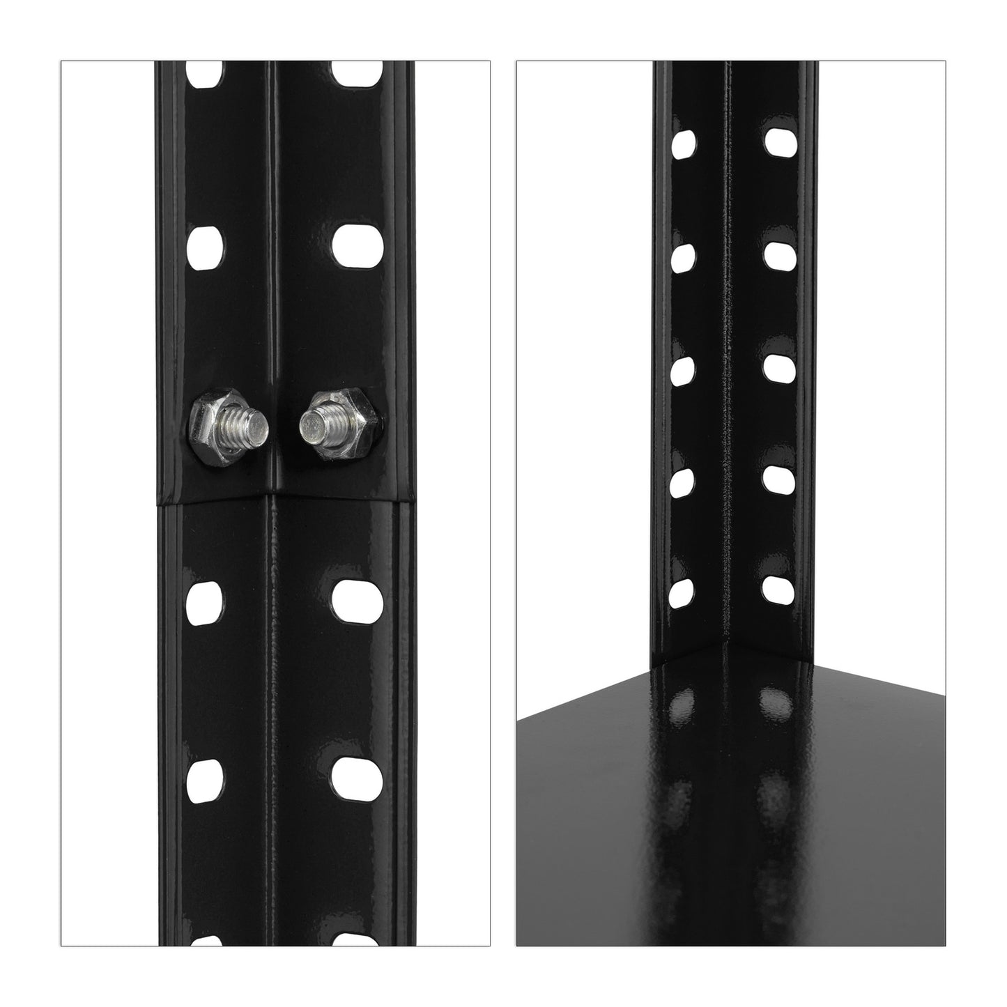 Shelving for heavy vehicles 2 pcs 4 floors black