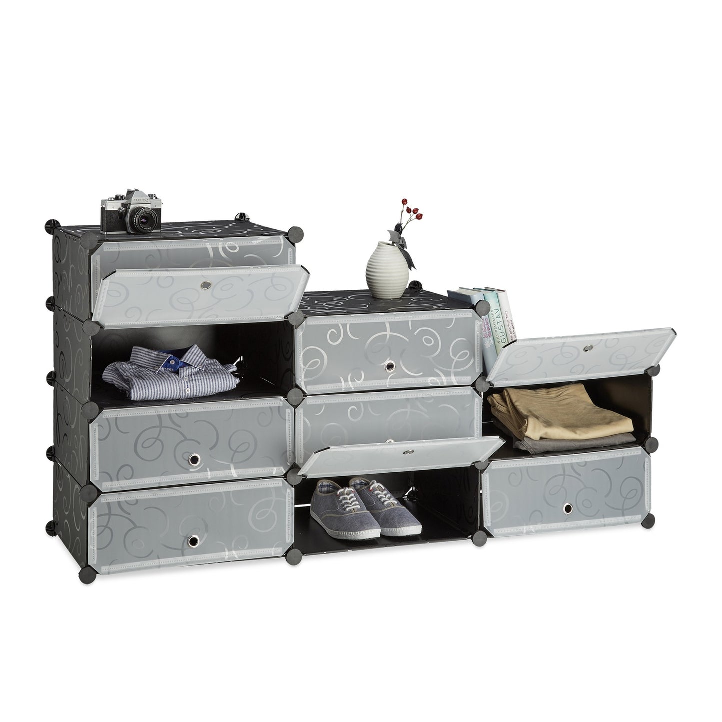 Shoe Cabinet with 10 Compartments