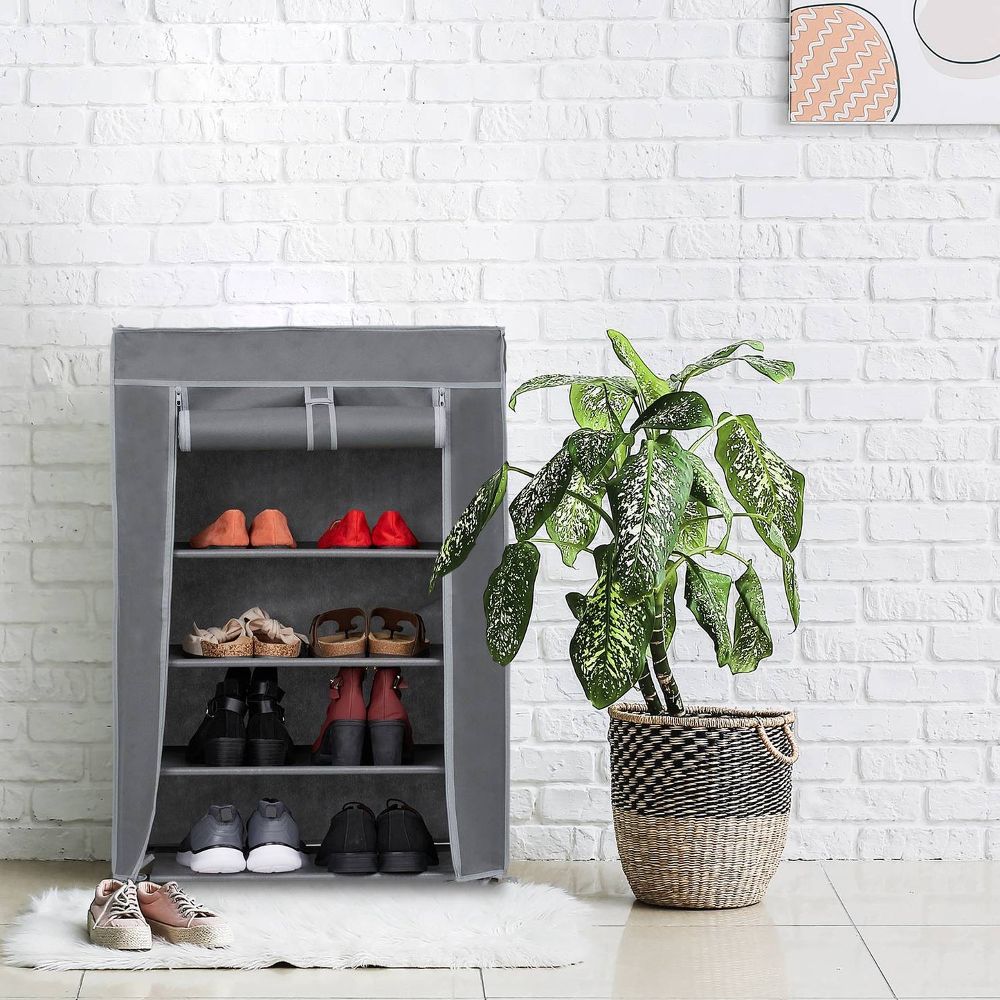 Shoe Storage with 5 Shelves