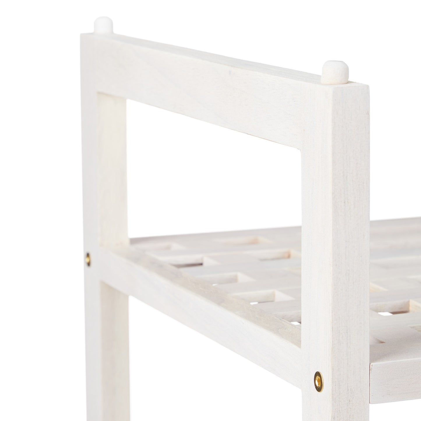 Shoe shelf stackable white