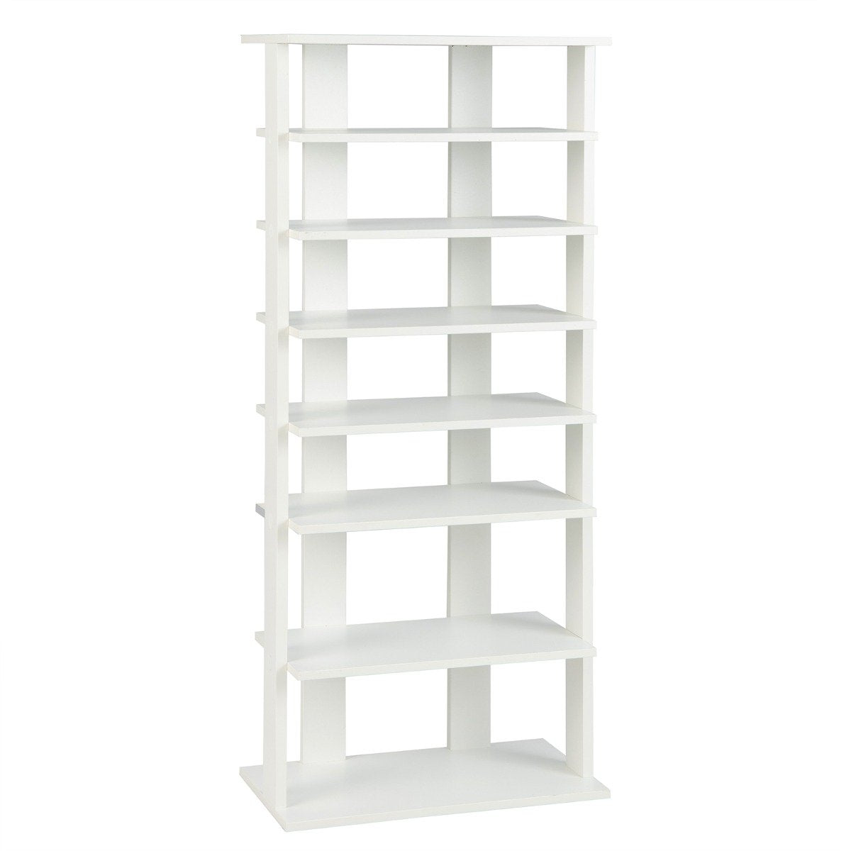 Shoe stand 7-tier shoe rack in retro style 45 x 25 x 110.5 cm white