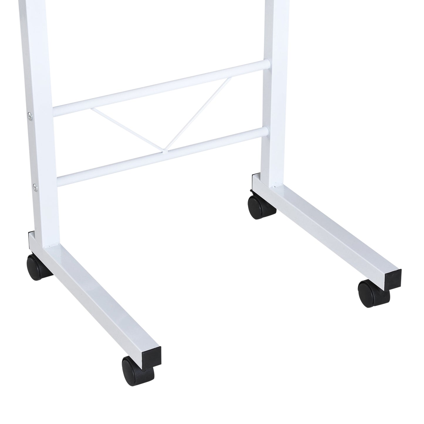 Adjustable side table with wheels - Multicolor chipboard