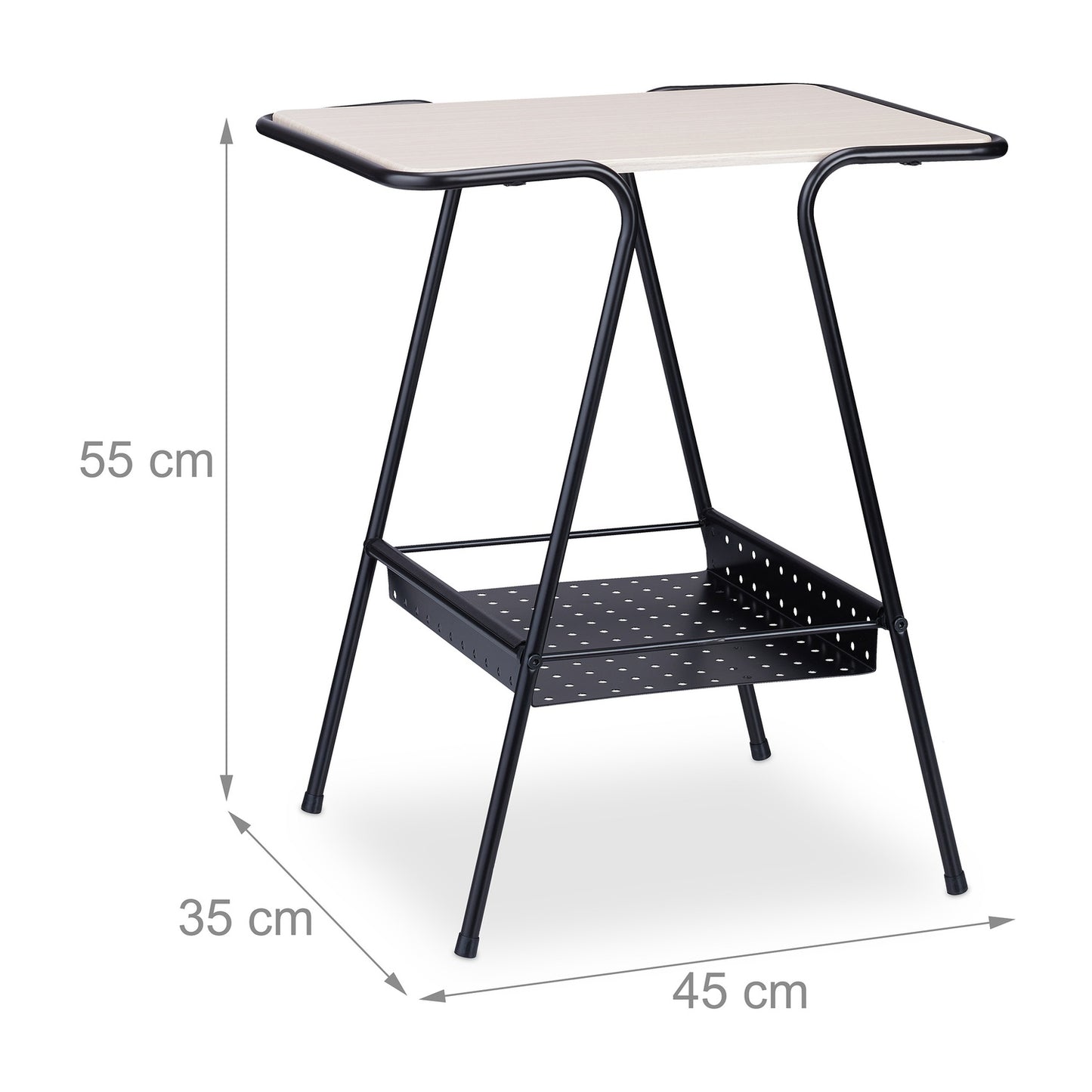 Side Table with Magazine Shelf