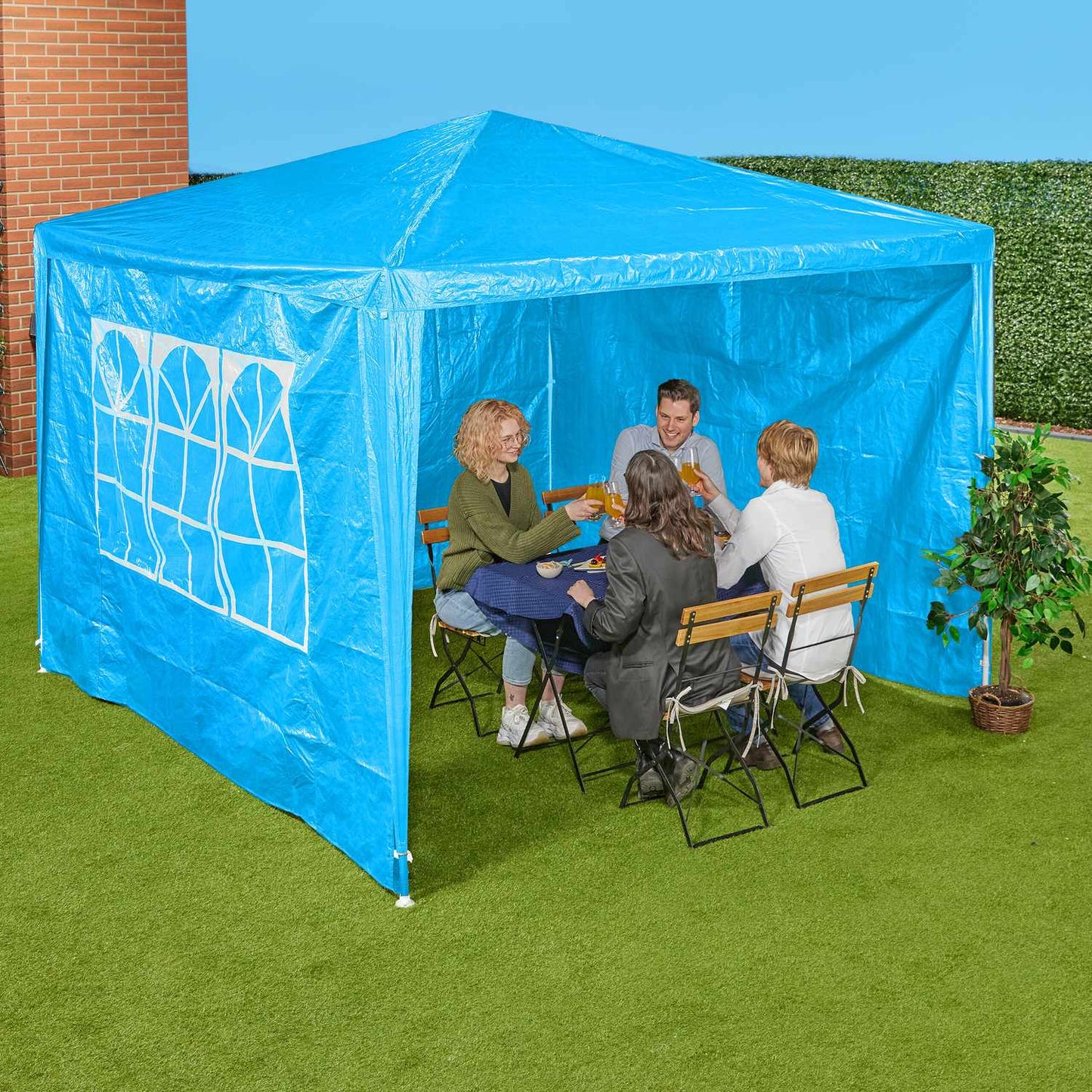 Side panels for blue gazebo, set of 3